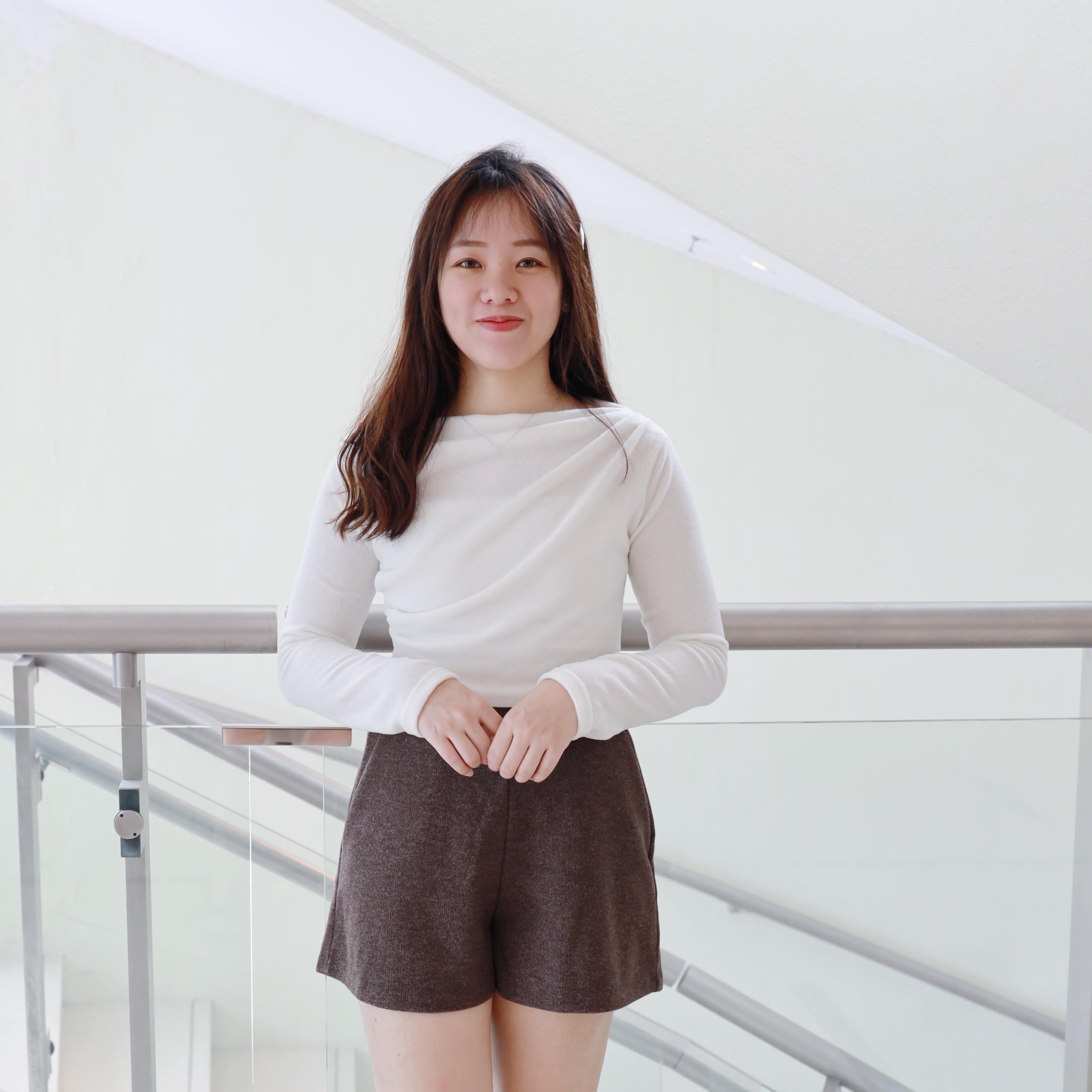 ||TOP542|| 薄毛毛一字摺純色TOP