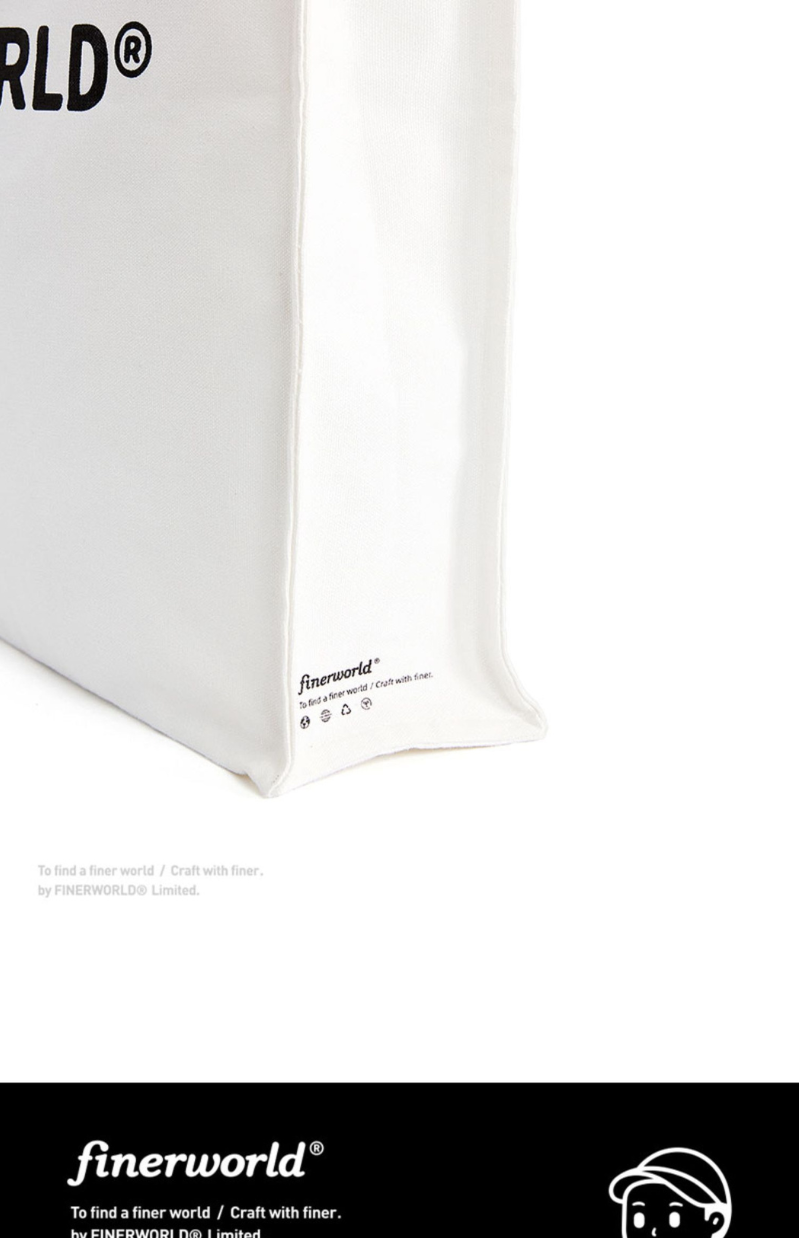 Finerworld 原創IP帆布物料文藝手提包