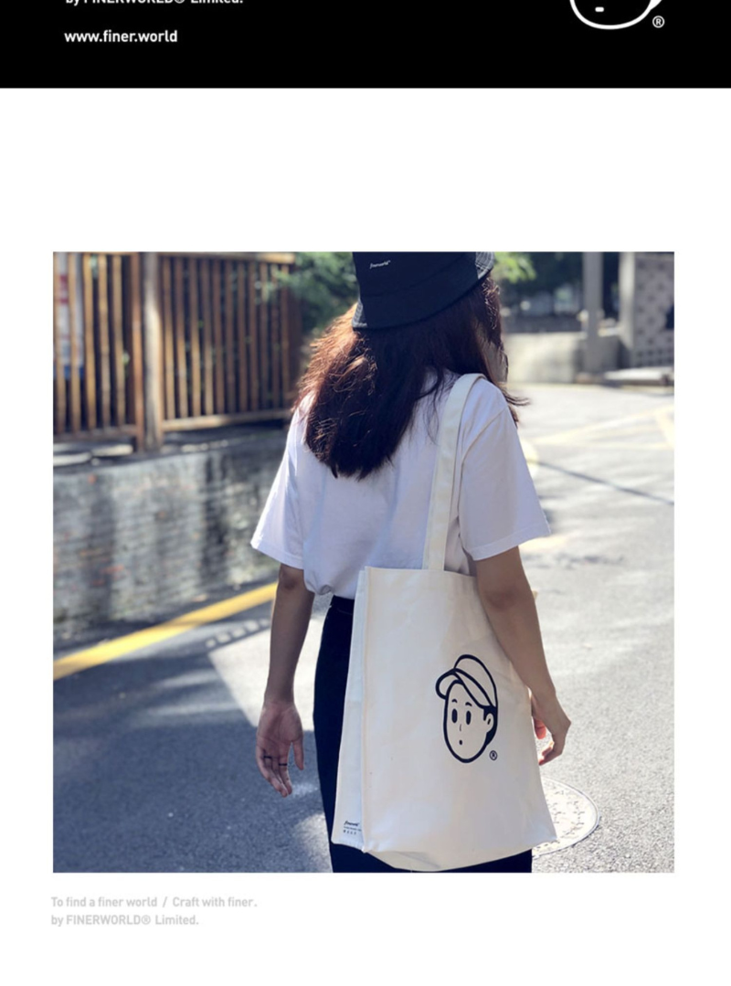 Finerworld 原創IP帆布物料文藝手提包