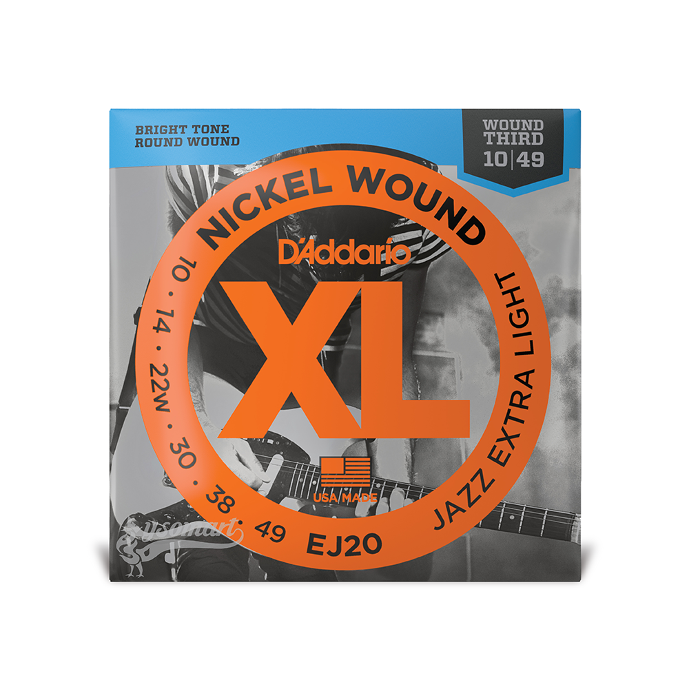 D’Addario XL Nickel Wound EJ20 電吉他套弦 (010-049)
