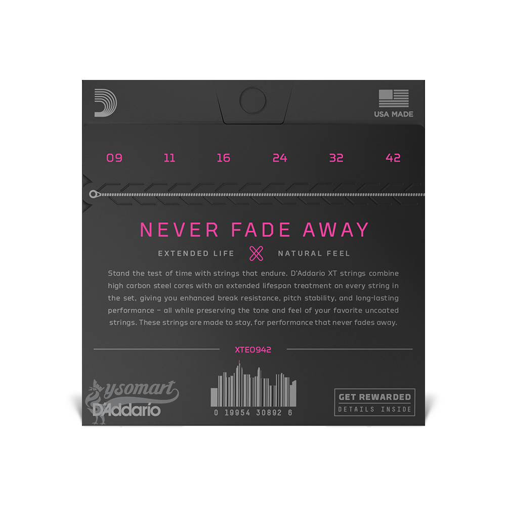D’Addario XT Nickel XTE0942 覆膜電吉他套弦 (009-042)