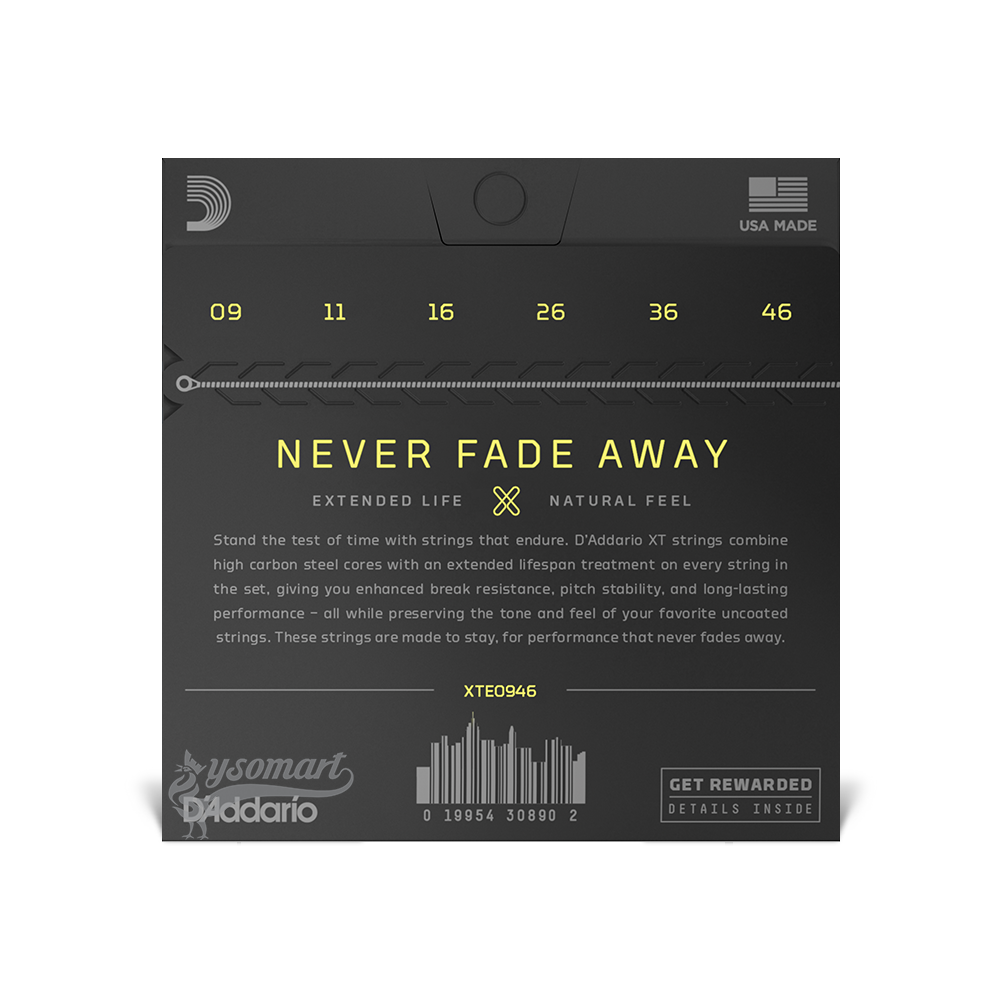 D’Addario XT Nickel XTE0946 覆膜電吉他套弦 (009-046)