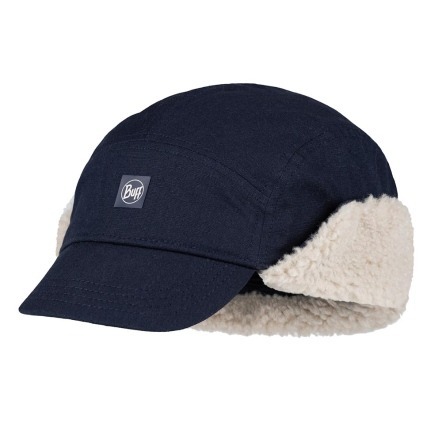 【BUFF】Fall Line Cap刷毛兩用遮耳保暖帽 海軍藍/淺咖啡 BF134535