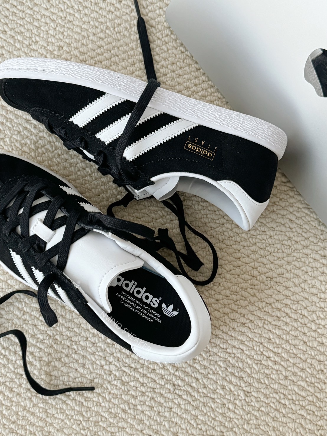 <2025ByeBye👋🏻> Adidas Stadt 復古黑白