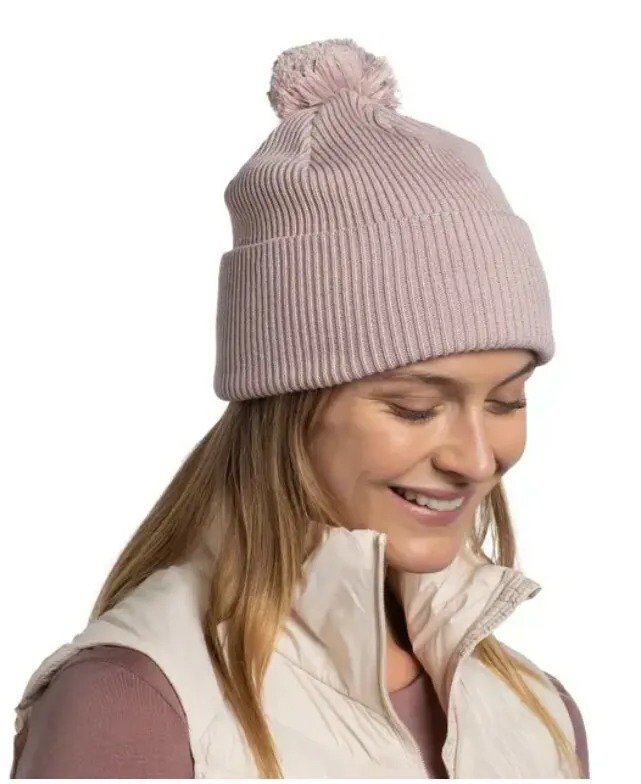 【BUFF】Renvi 直條紋針織保暖帽-淺粉、午夜藍 BF134479