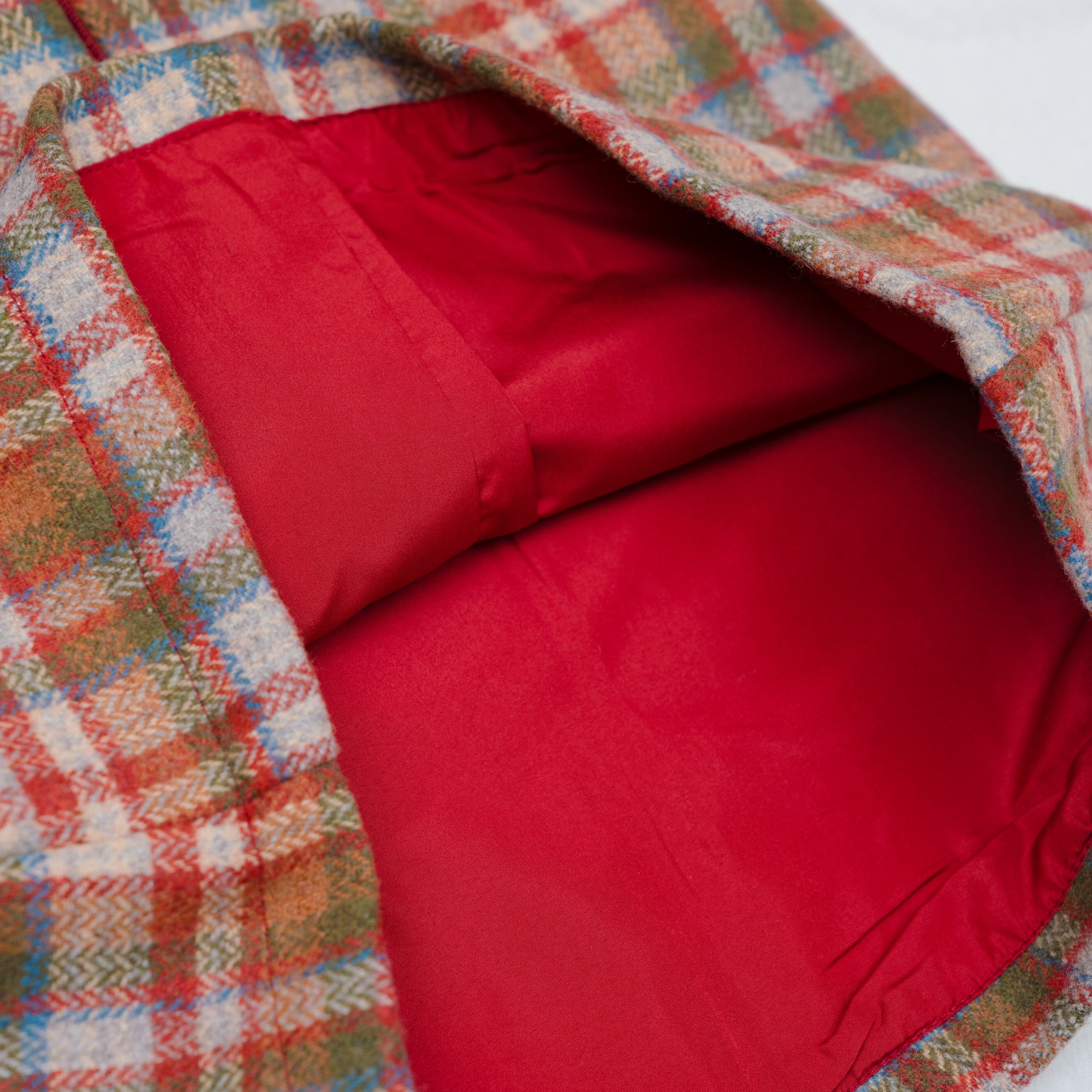 質感娃娃領格紋連身裙-內裏