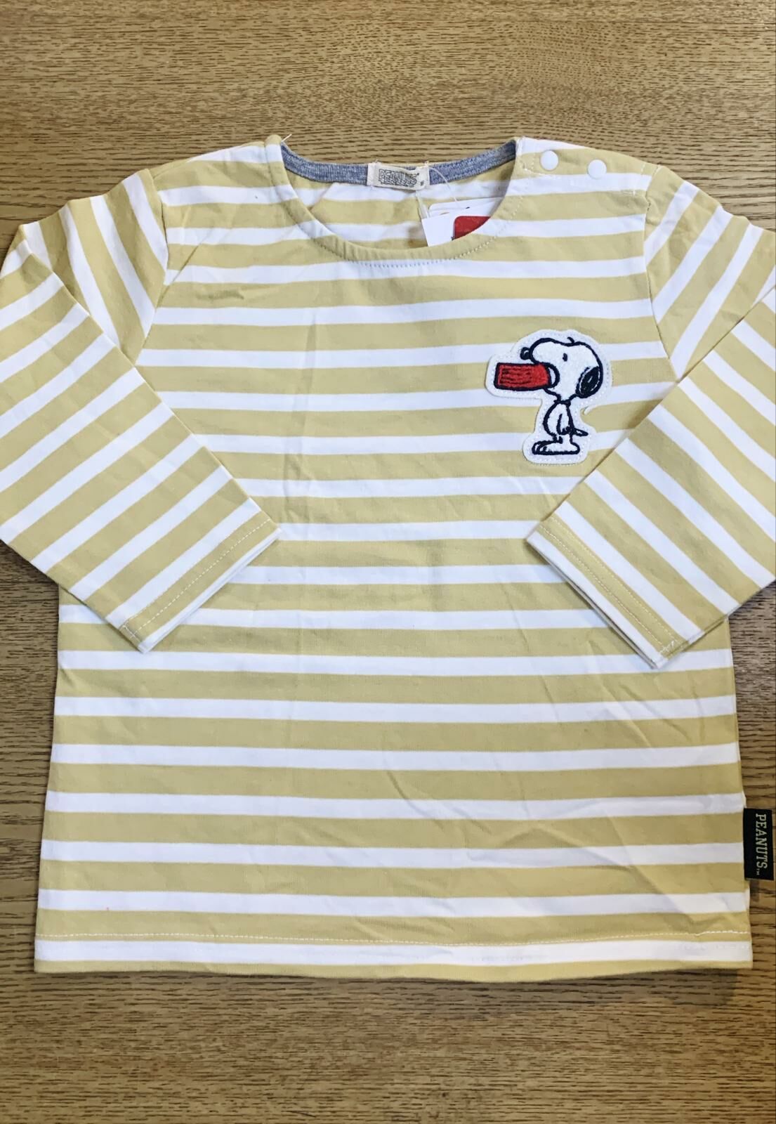 清貨優惠 Snoopy 兒童橫間長袖TEE 90,95碼