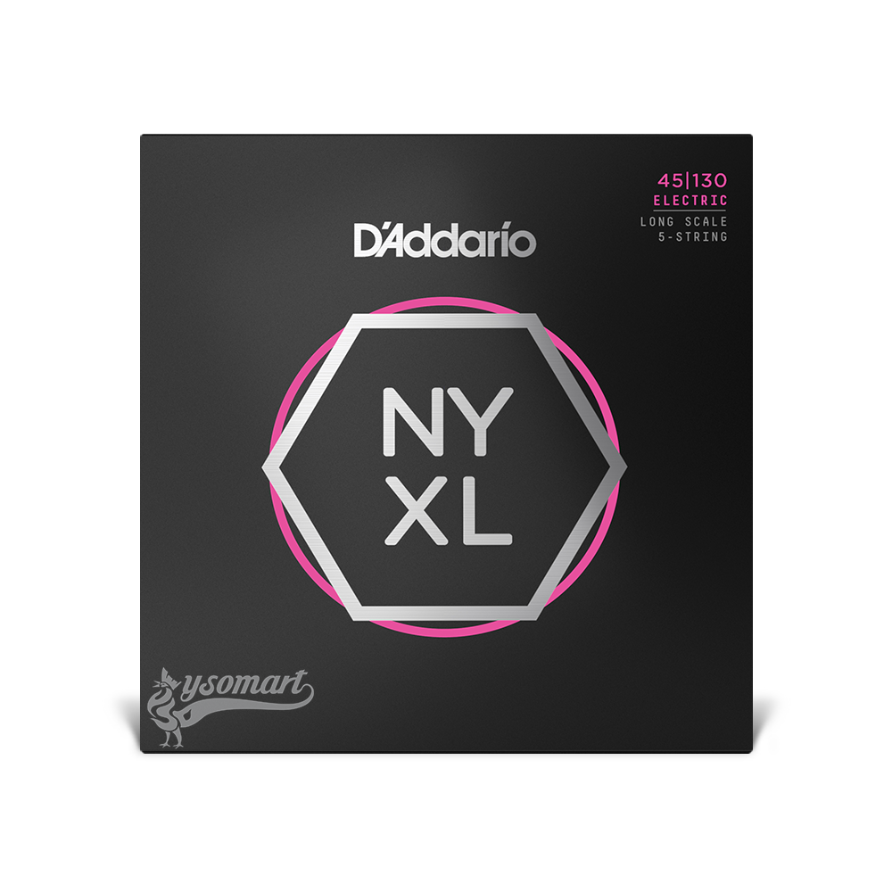 D’Addario NYXL Nickel NYXL45125 鍍鎳鋼弦電貝斯五弦套弦 (045-125)
