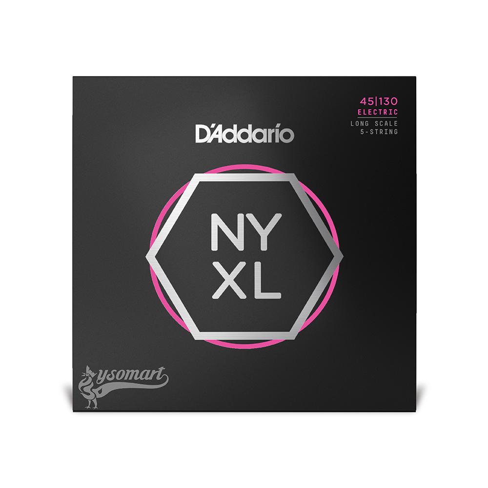 D’Addario NYXL Nickel NYXL45130 鍍鎳鋼弦電貝斯五弦套弦 (045-130)