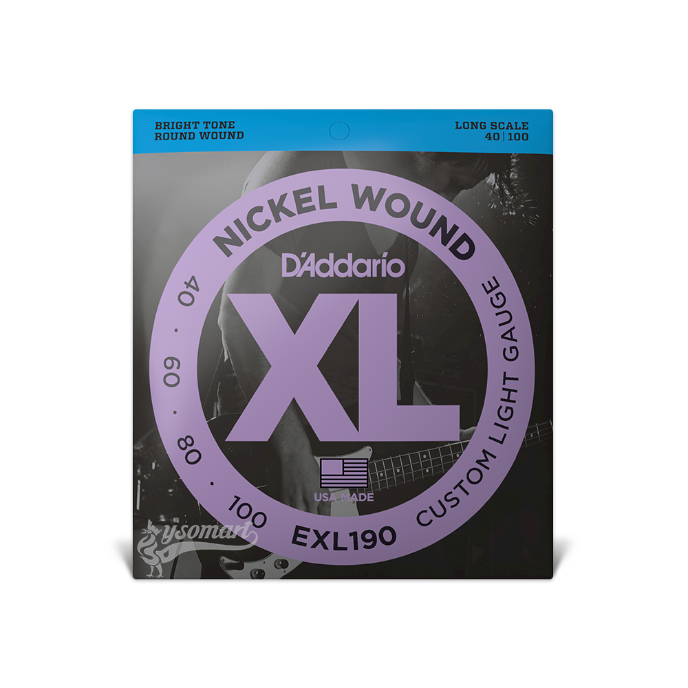 D’Addario XL Nickel EXL190 電貝斯套弦 (040-100)