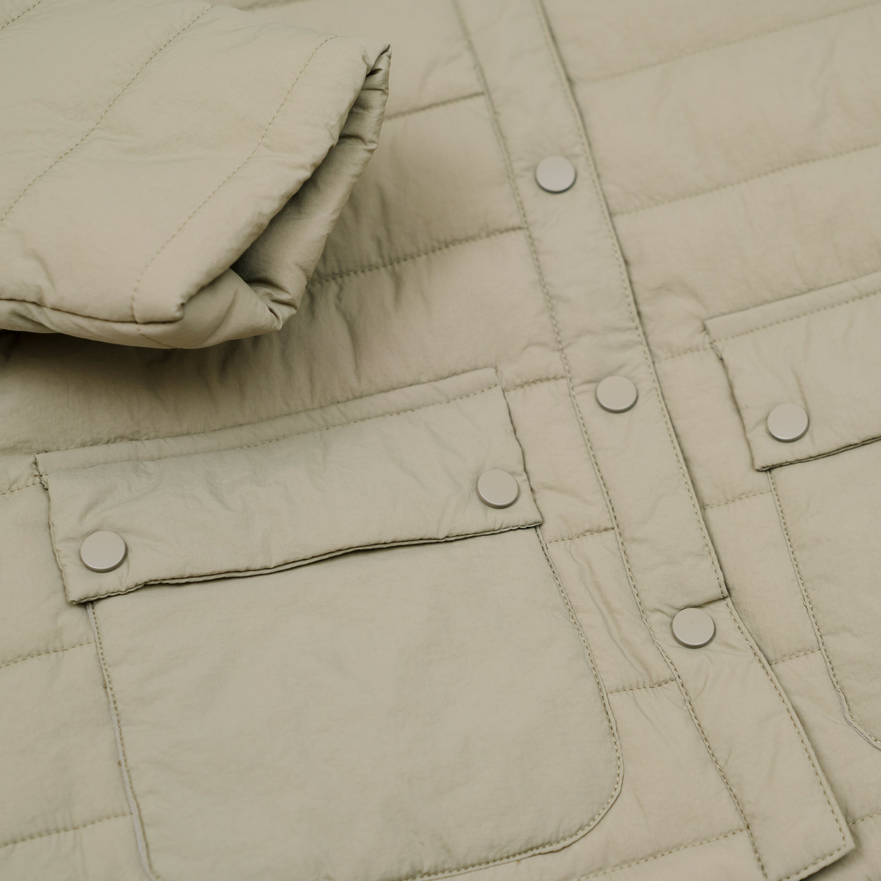 親子款可拆帽羽絨外套-口袋袖子