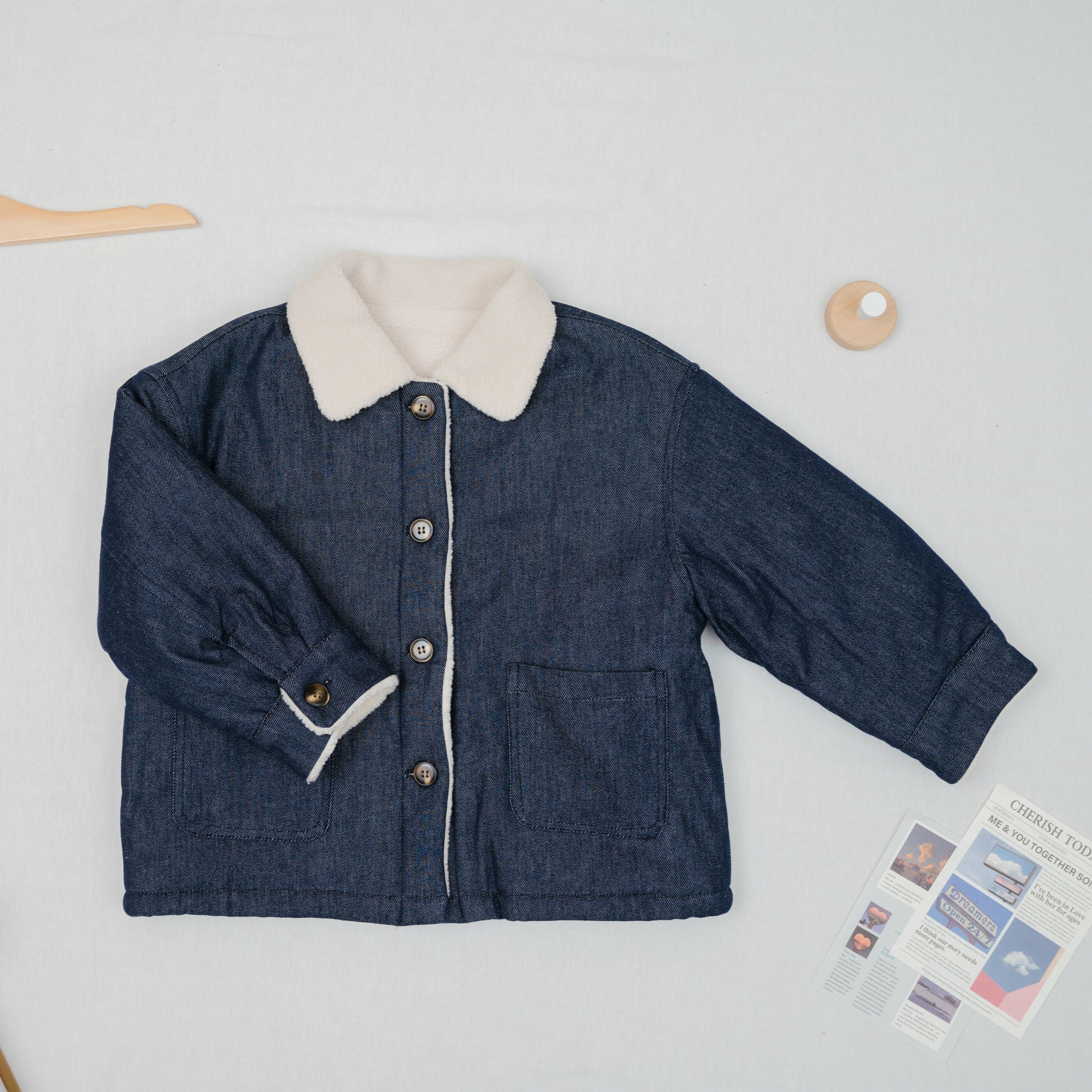 親子款鋪棉牛仔外套