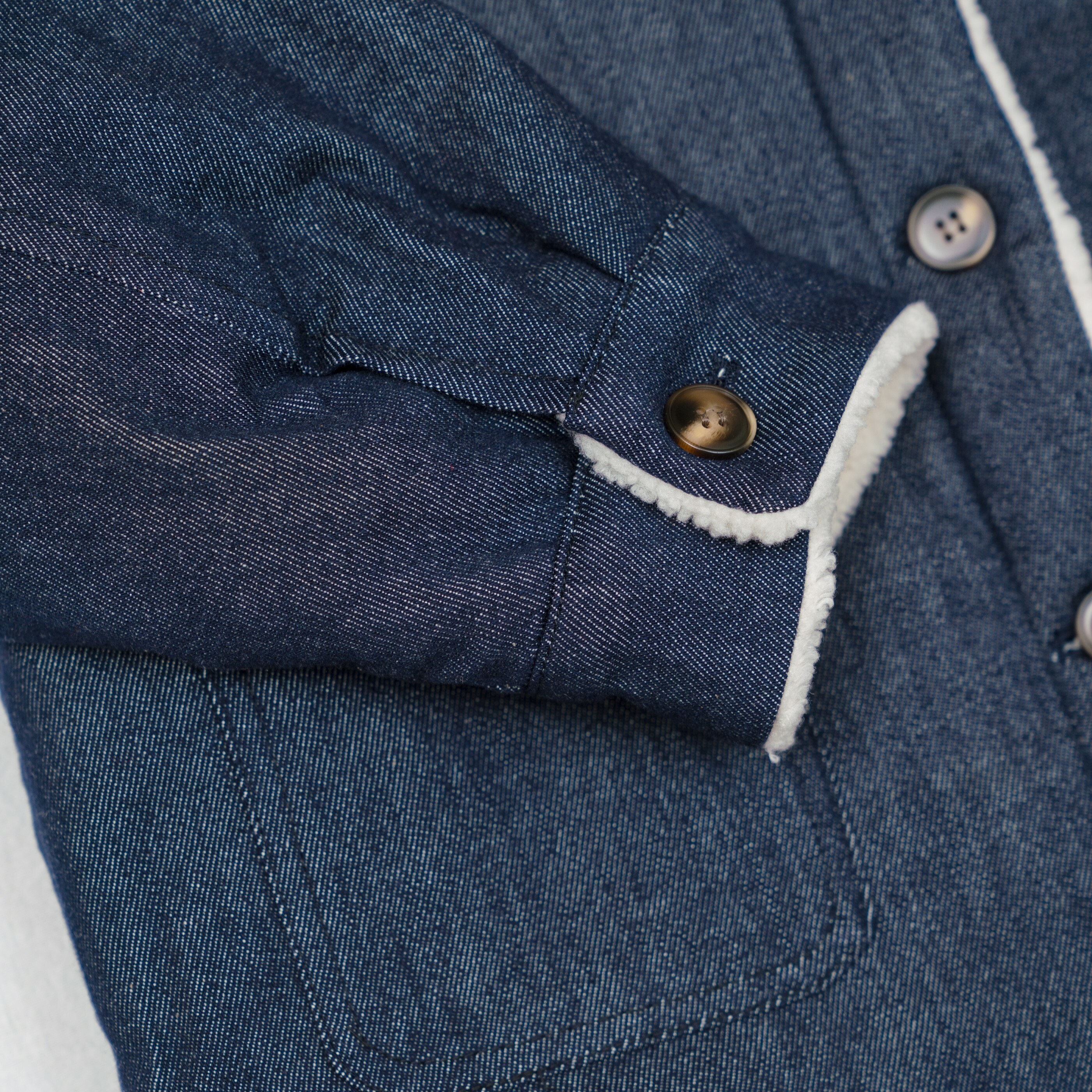 親子款連帽鋪棉牛仔外套-袖子