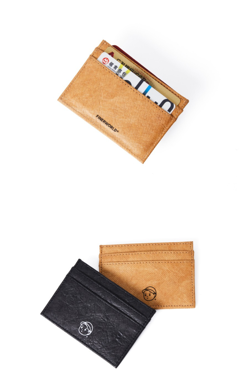 Finerworld 杜邦紙可水洗復古設計証件卡包