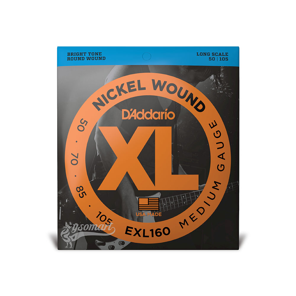 D’Addario XL Nickel EXL160 電貝斯套弦 (050-105)