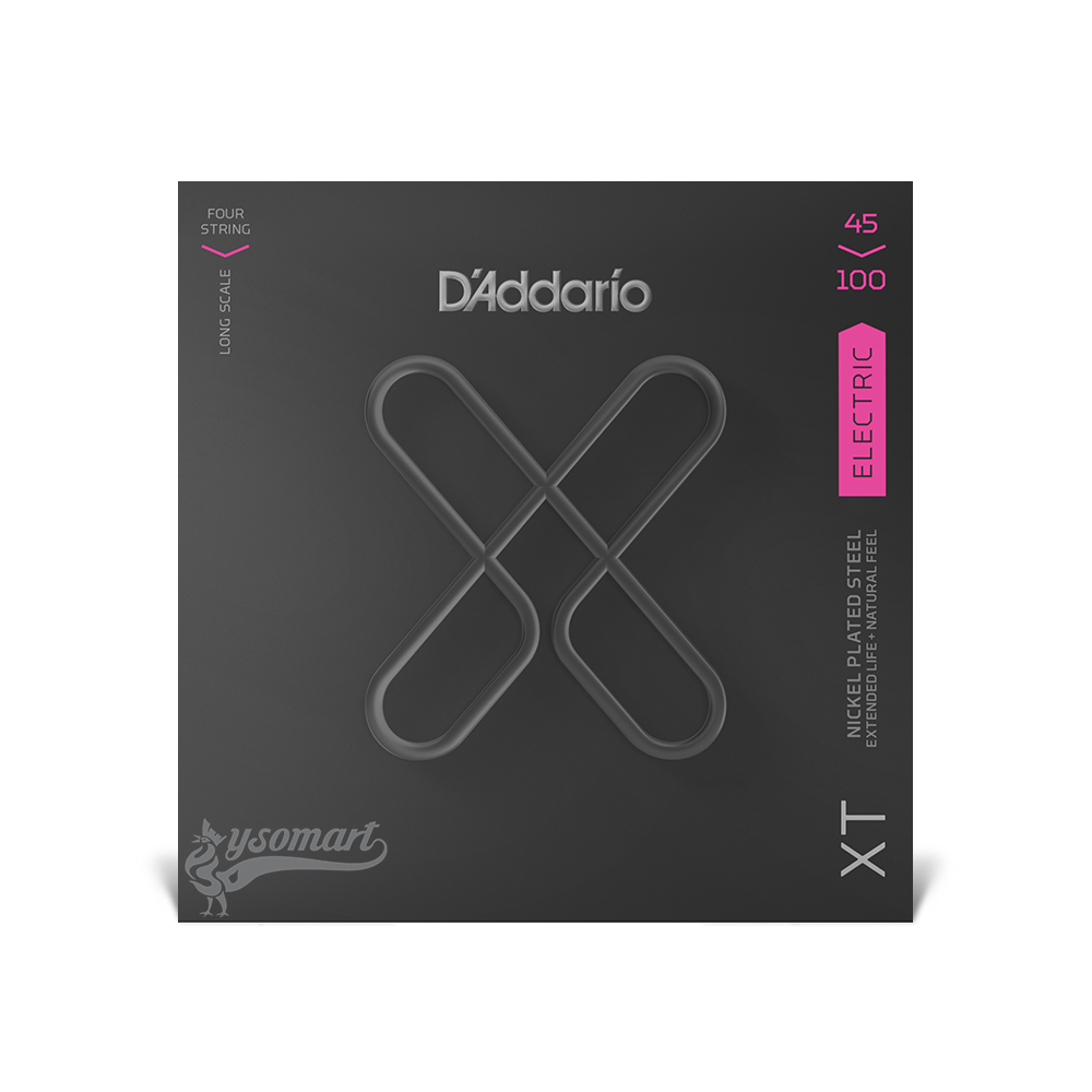 D’Addario XT Nickel XTB45100 覆膜電貝斯套弦 (045-100)