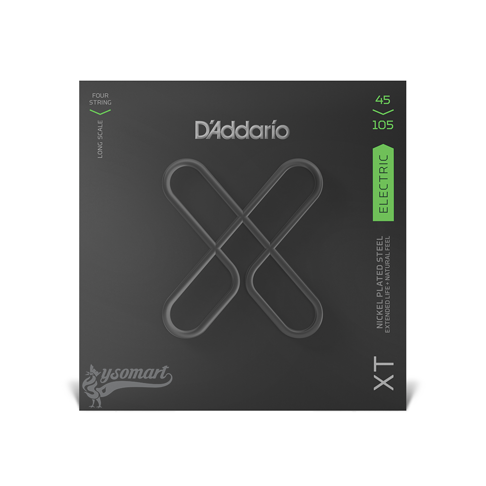 D’Addario XT Nickel XTB45105 覆膜電貝斯套弦 (045-105)