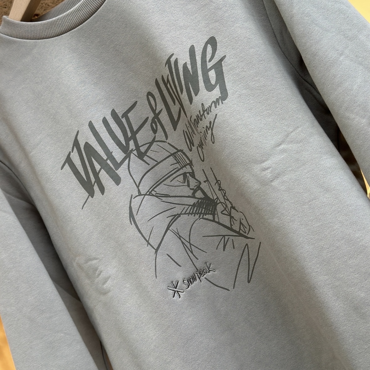 【現貨】snow peak Graphic Sweatshirt 藝術家聯名 肖像圖像大學T 長袖 S24FMFHT68