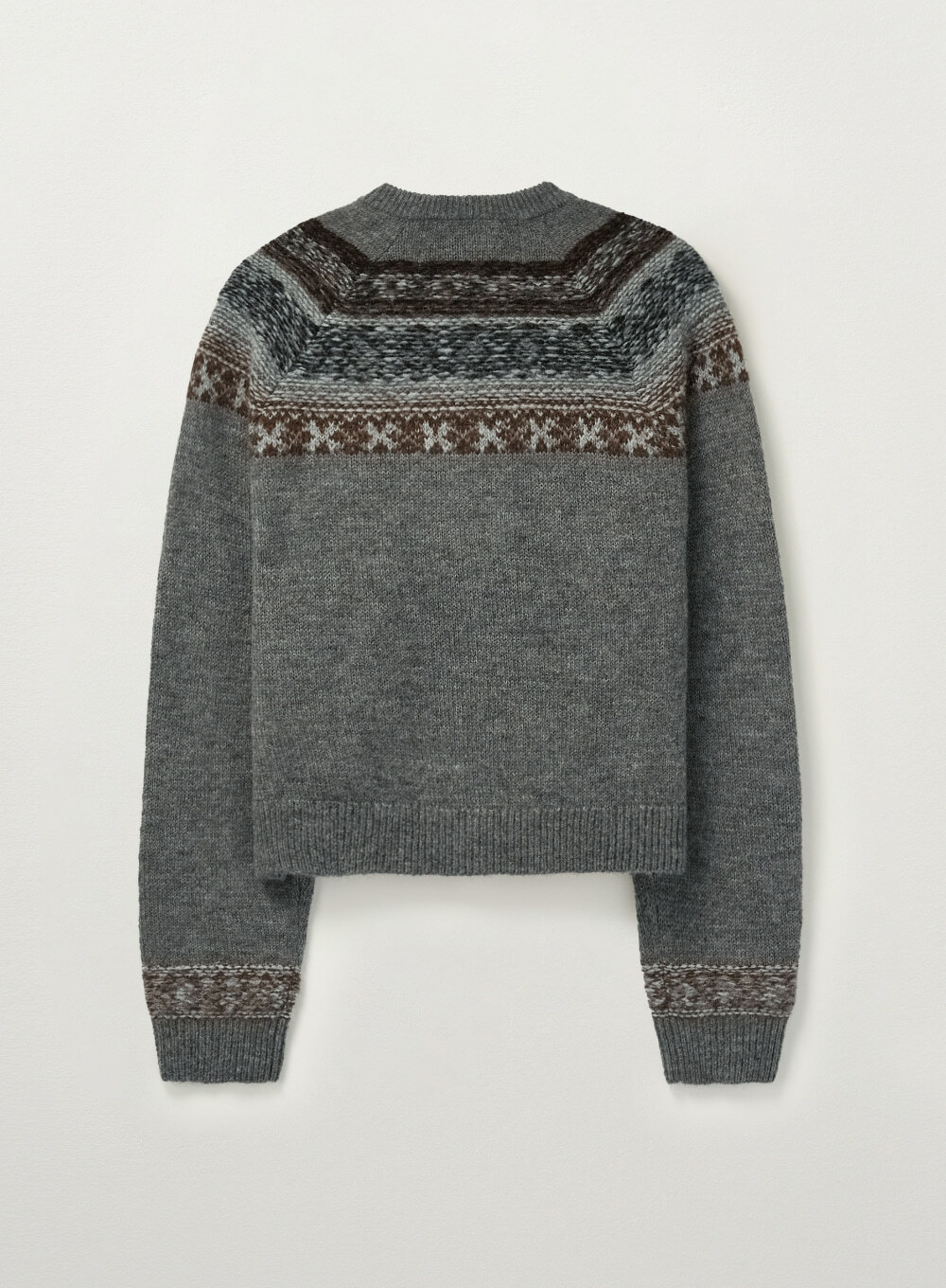<韓國代購> SATUR (W) NORDIC REVERSE KNIT CARDIGAN