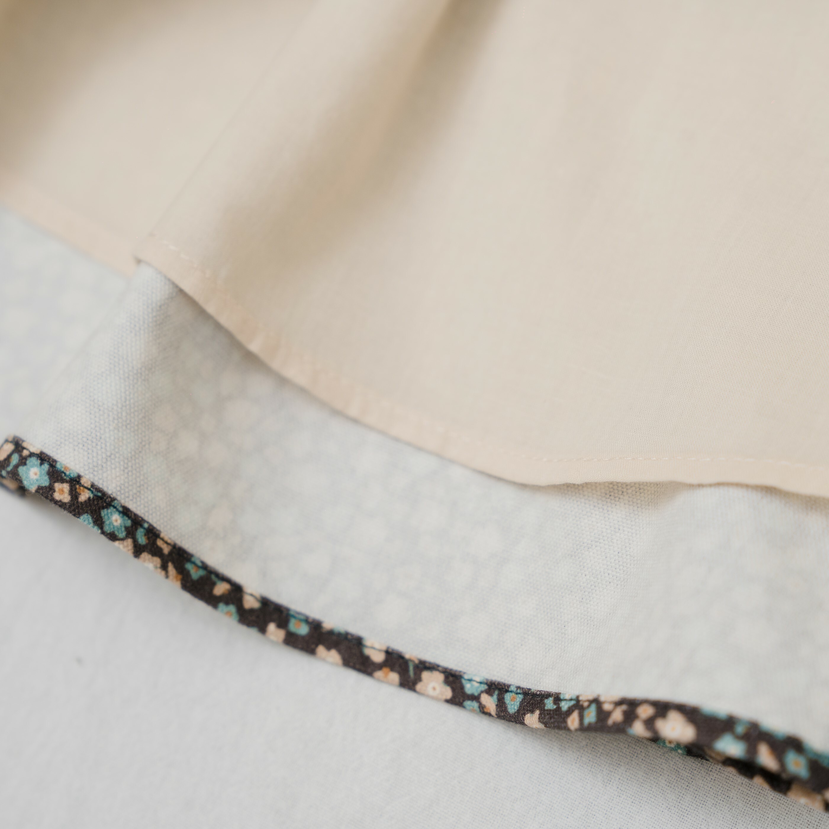 秋款氣質小碎花長裙-材質