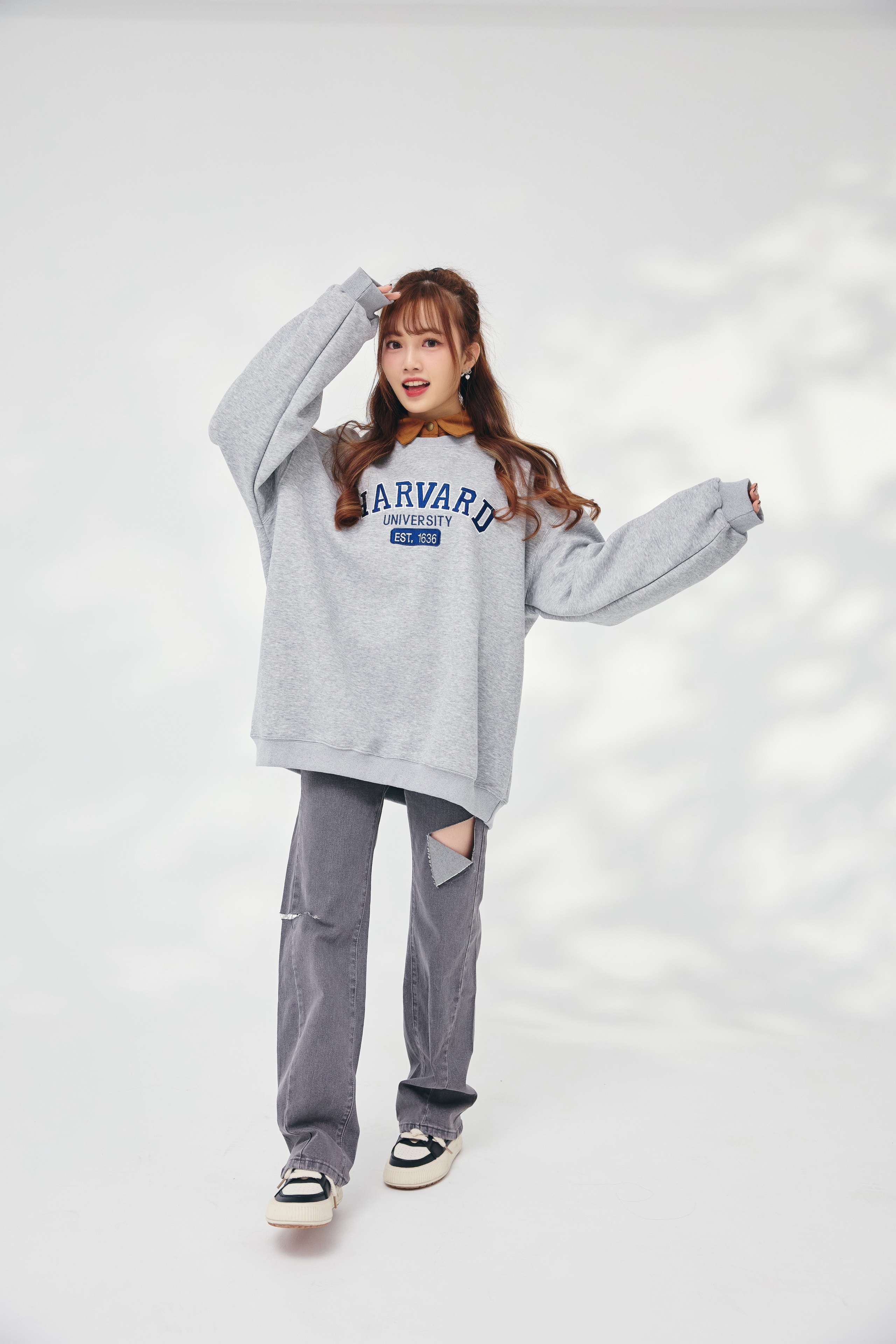 法朵Fado Shop｜兩側割破寬版褲 2549003 三色 S~XL