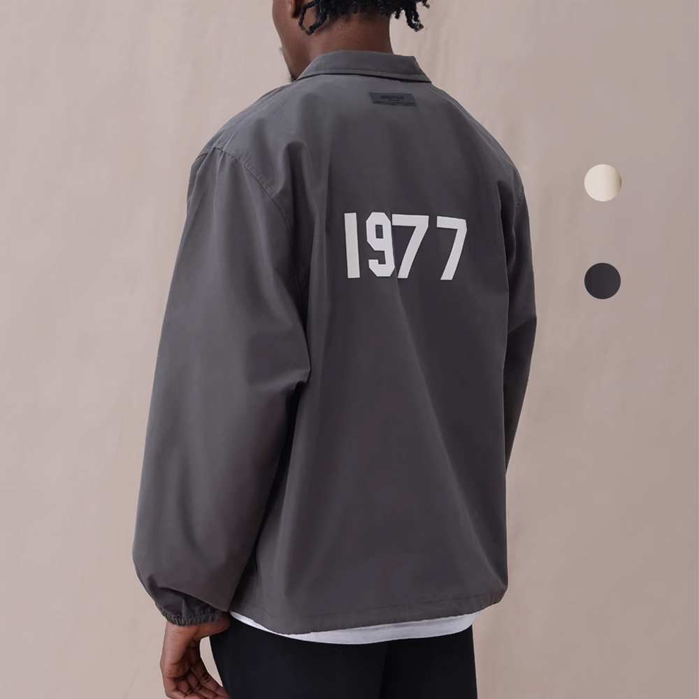 Essentials FOG 1977 植絨 翻領 風衣夾克 教練外套 下擺抽繩 果凍標 ESS1977803