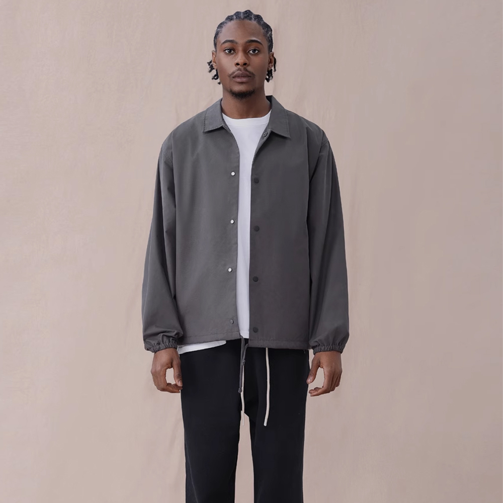 Essentials FOG 1977 植絨 翻領 風衣夾克 教練外套 下擺抽繩 果凍標 ESS1977803