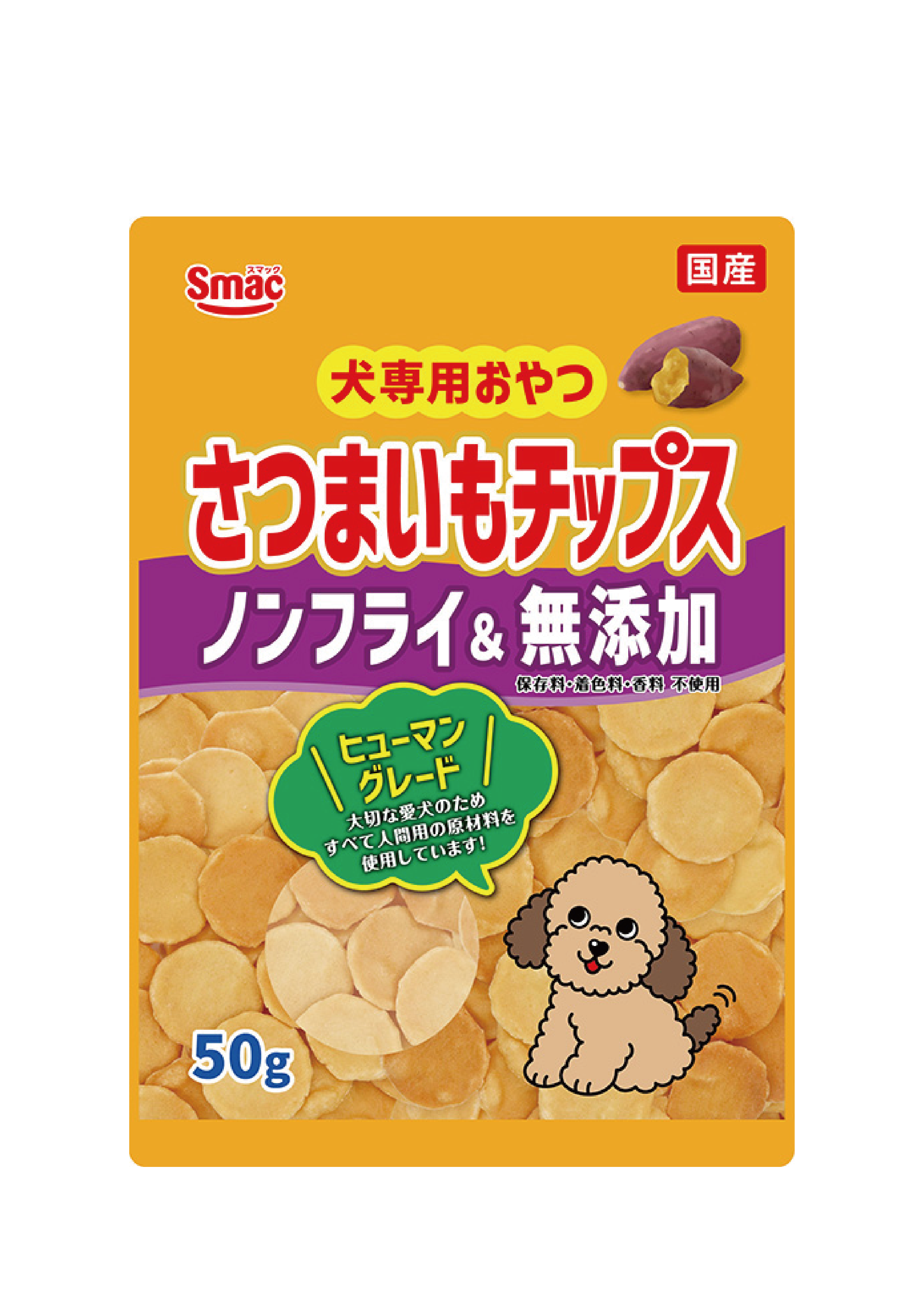 日本「日の味」SMACK  添加犬用赤薯片50g