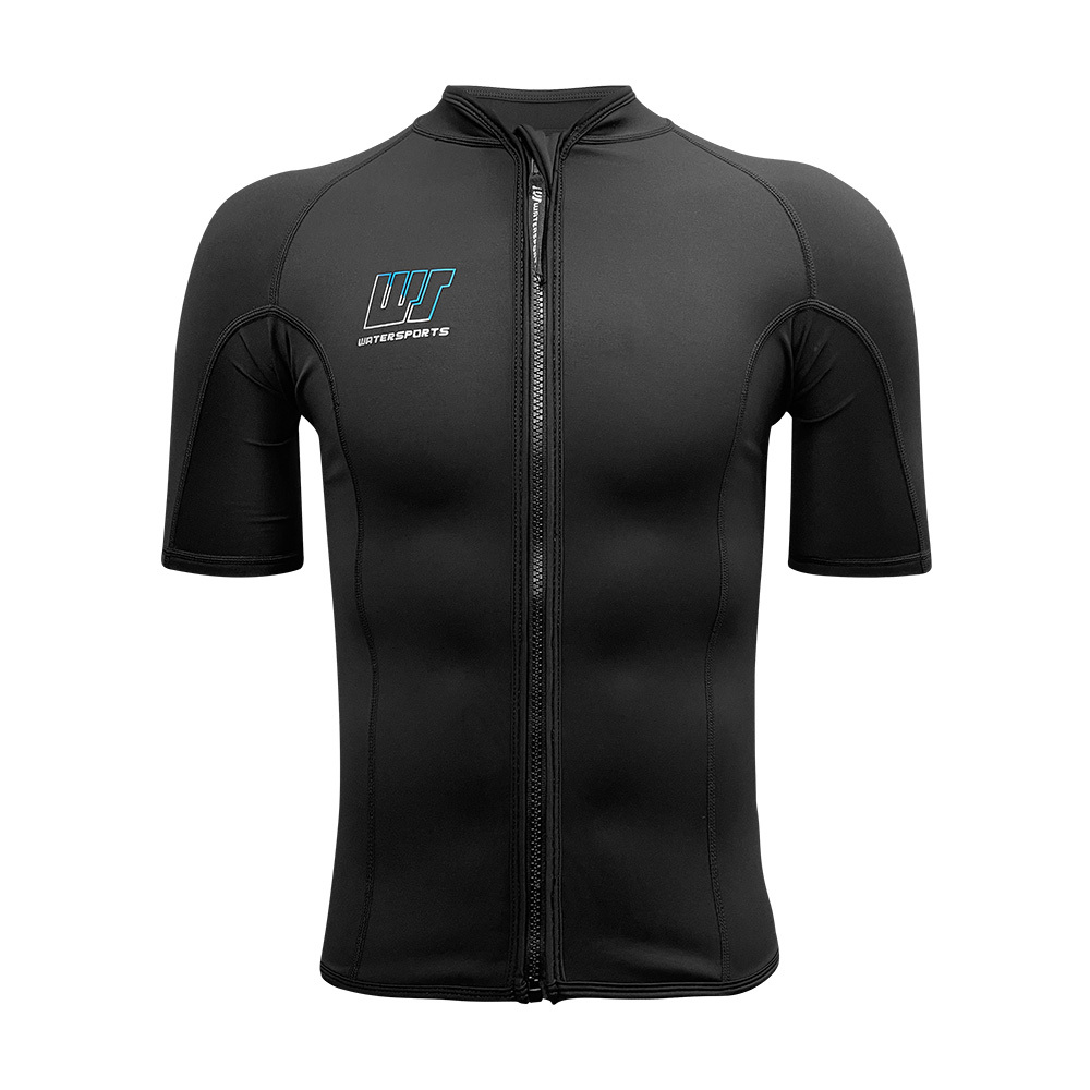 1mm 中性四向拉伸抓毛游泳保暖夾克 - 黑