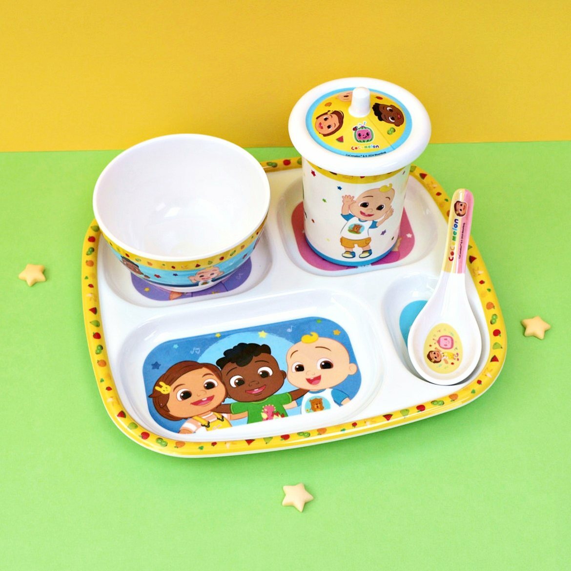 Cocomelon 10.4" 方形隔碟 (科學瓷)