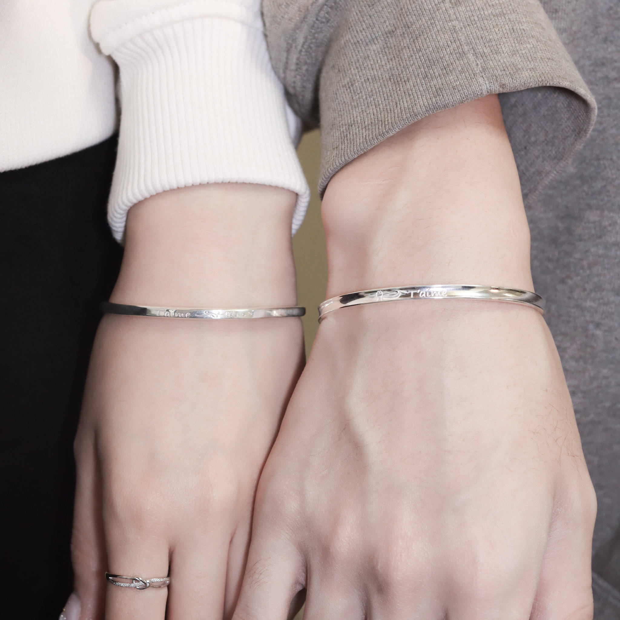 | 999足銀丨唯愛的玫瑰情侶手鐲（男款 /女款）  | BR1166 |