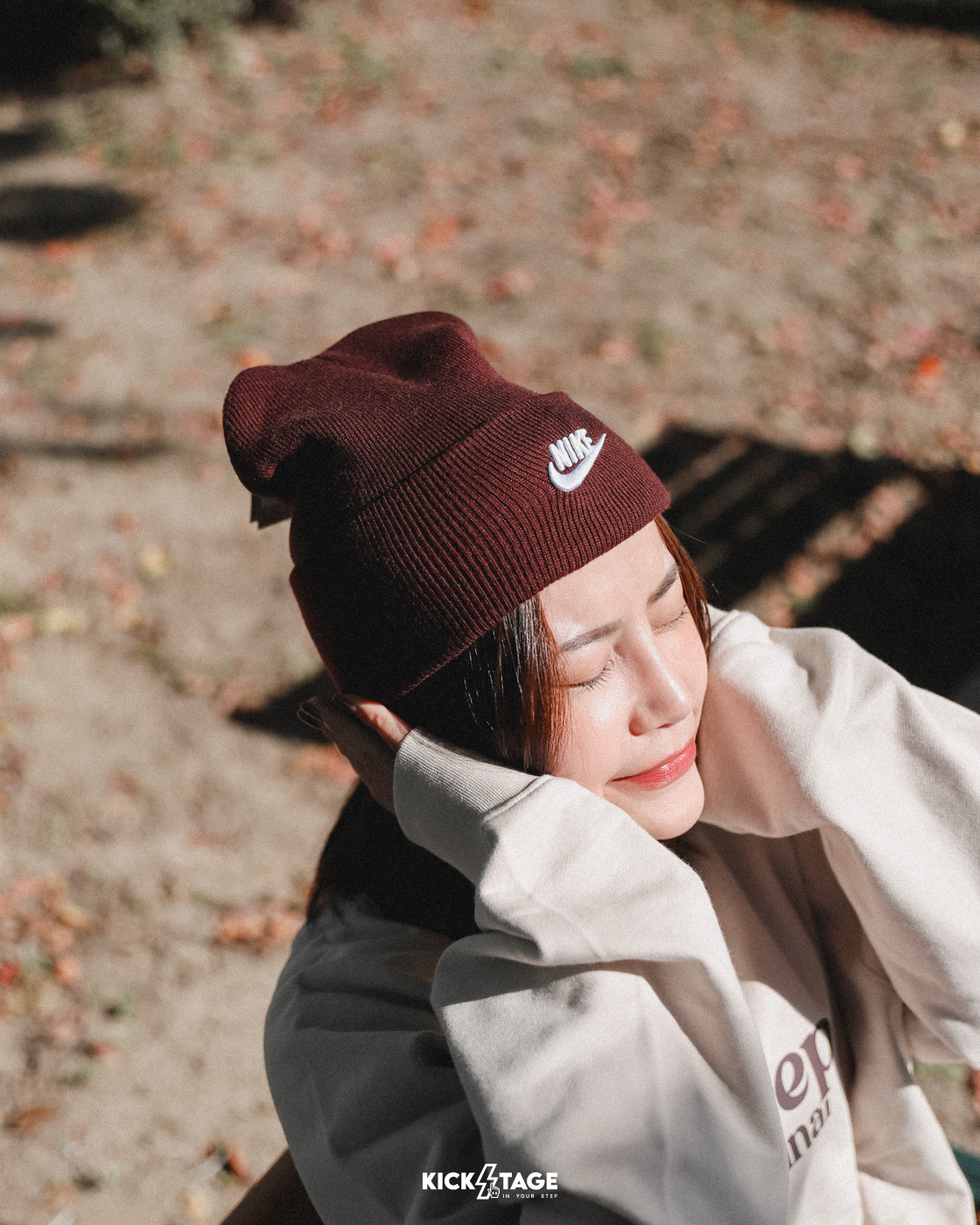 男女款 NIKE PEAK BEANIE TC FUTURA 酒紅色 針織 反摺 毛帽【HF0186-652】