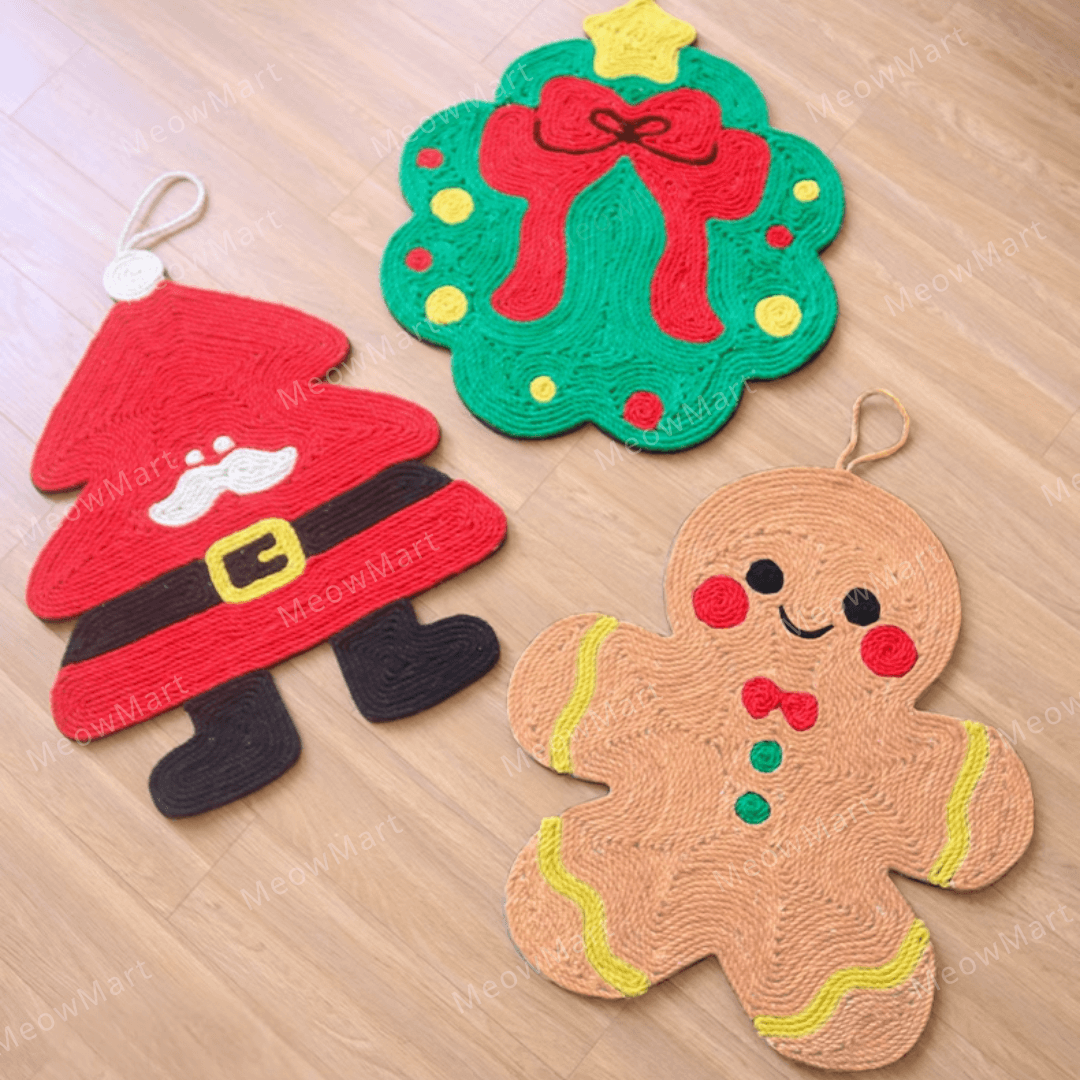 【新品8折】冬日聖誕貓抓墊