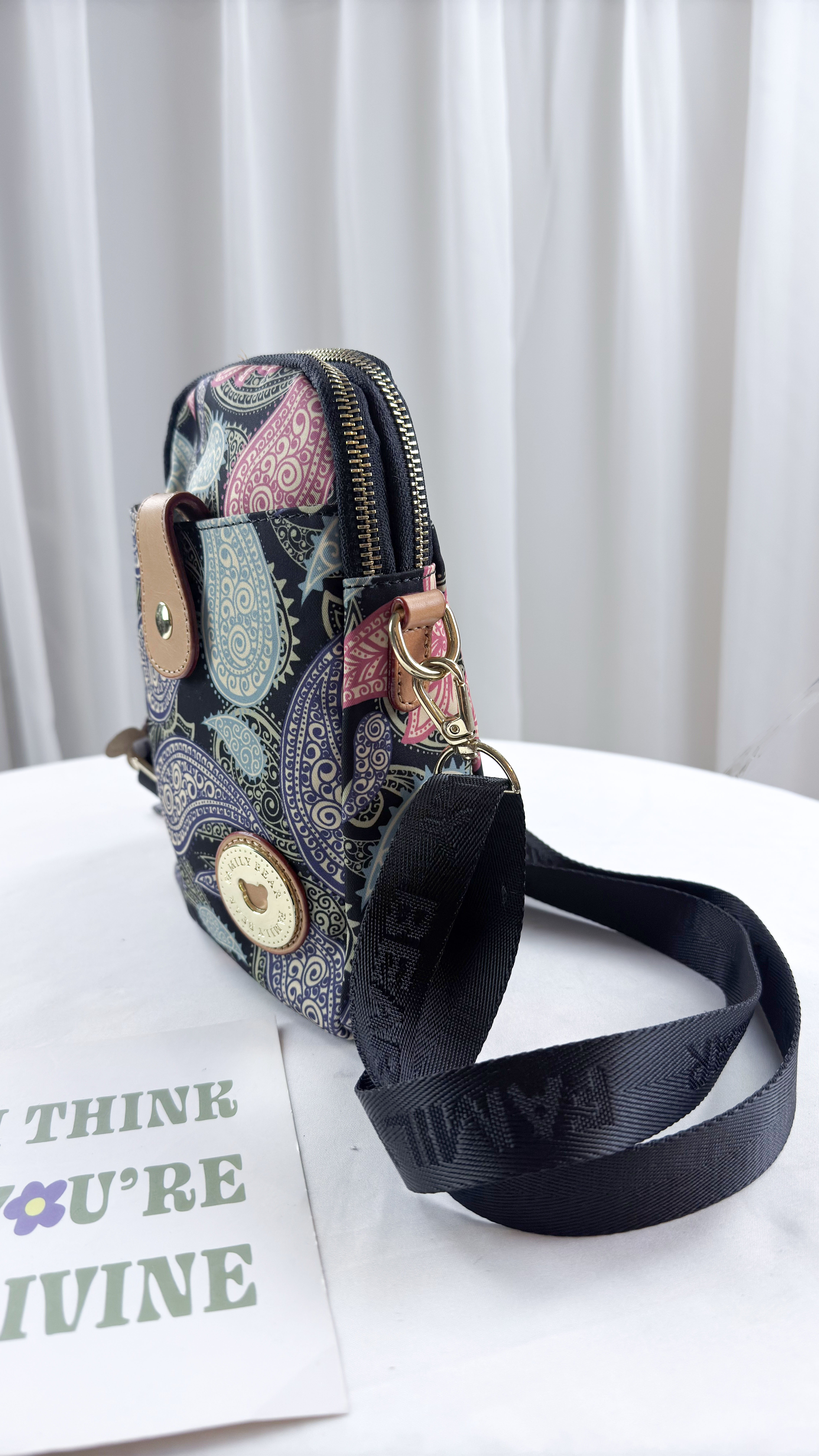 FamilyBear 變形蟲防潑水側背包   #2839