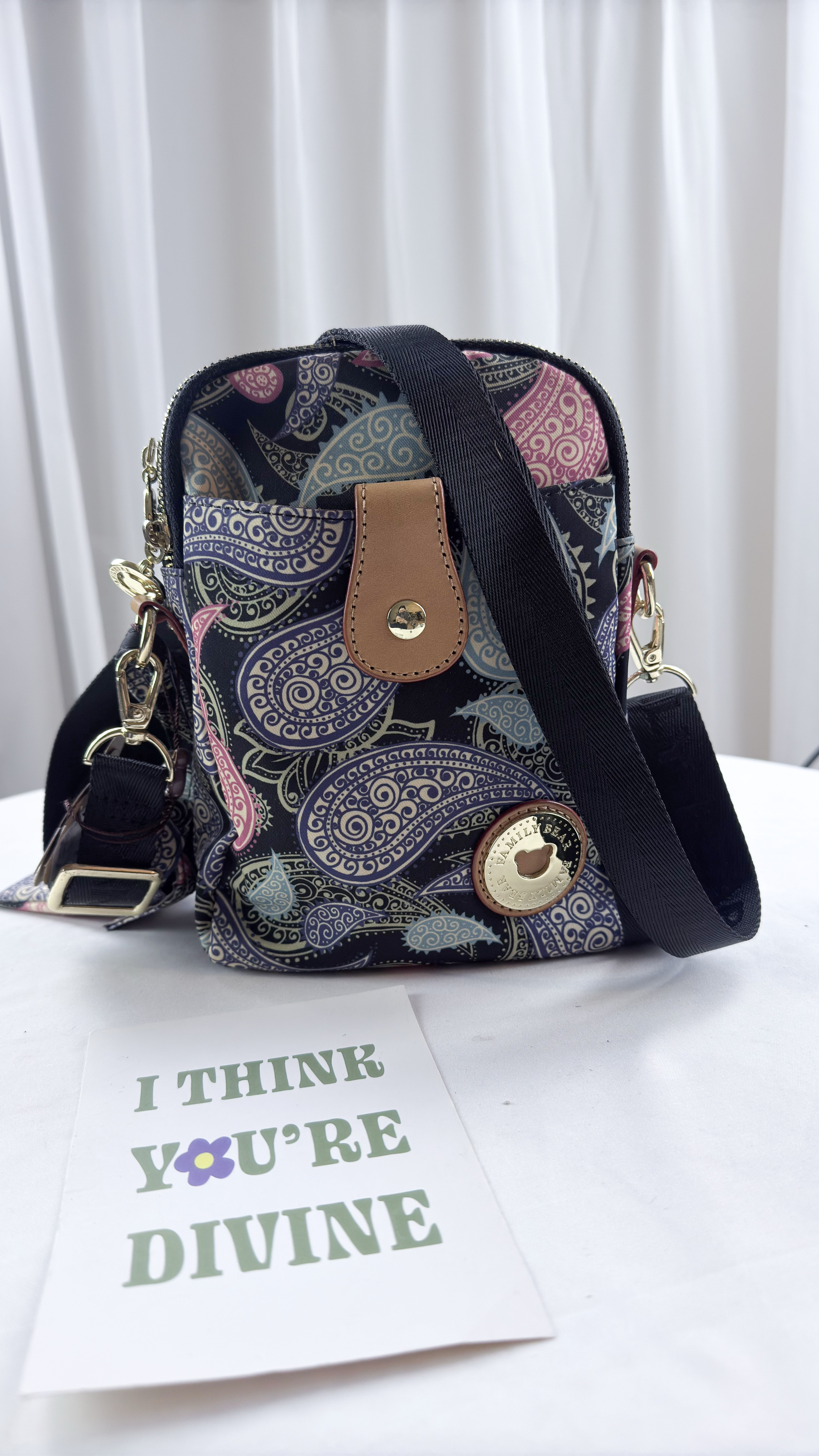 FamilyBear 變形蟲防潑水側背包   #2839