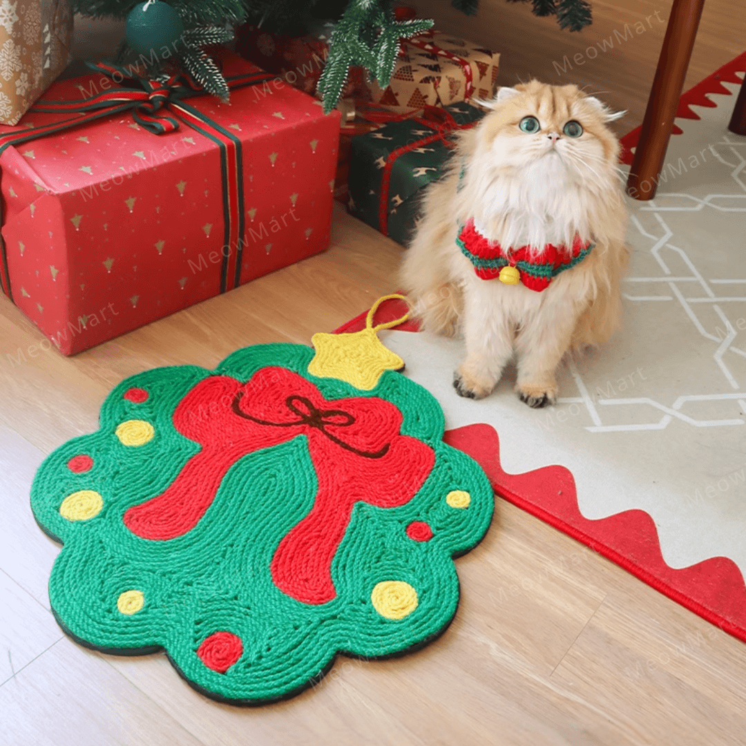 聖誕貓抓墊
