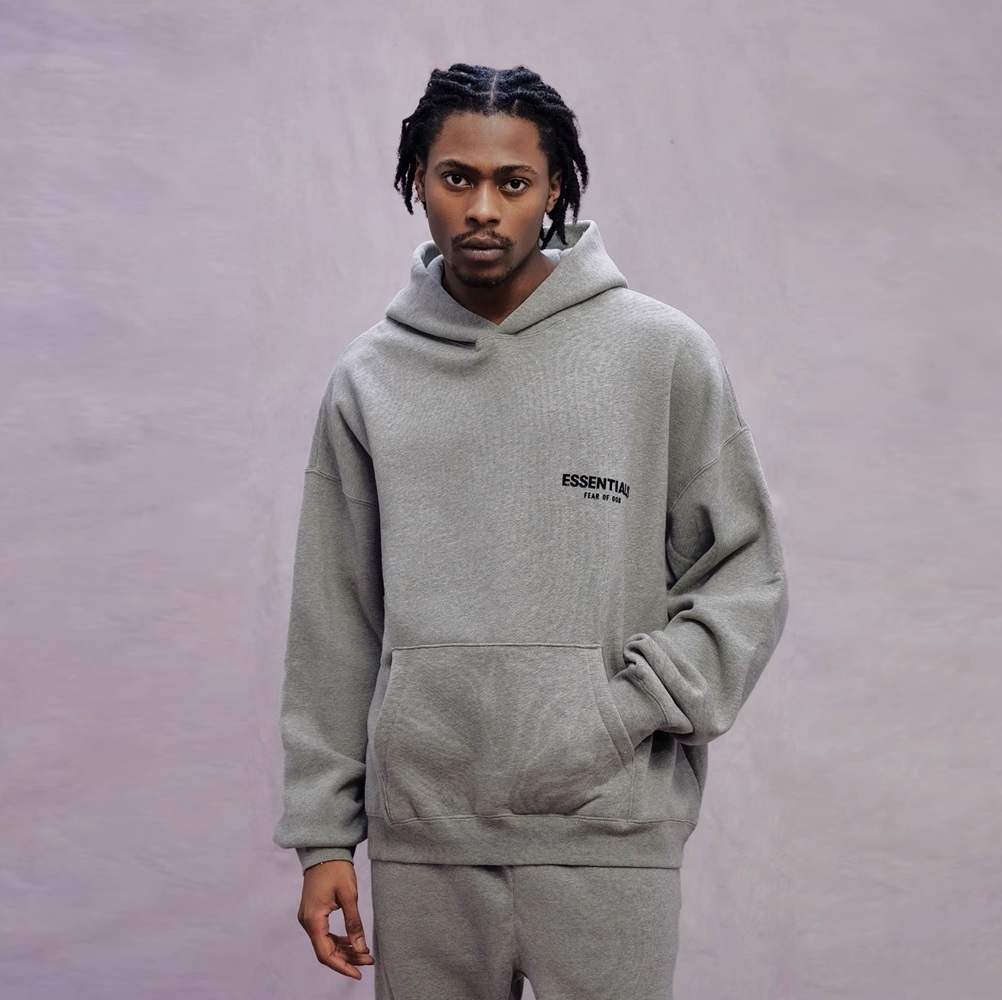 ESSENTIALS FOG FEAR OF GOD 內刷毛 胸口小字體 背後大字體 基本Logo 連帽上衣 帽T 帽TEE ESSTIALS2024801