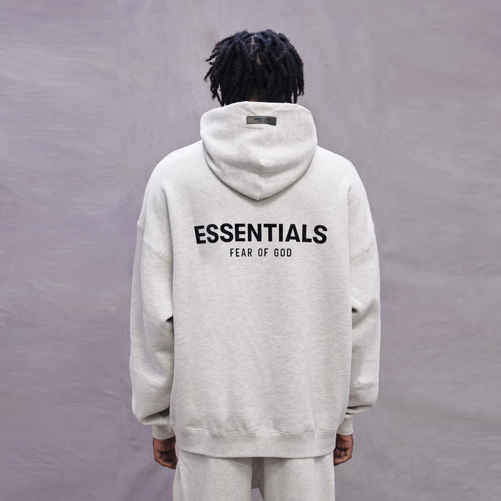 ESSENTIALS FOG FEAR OF GOD 內刷毛 胸口小字體 背後大字體 基本Logo 連帽上衣 帽T 帽TEE ESSTIALS2024801