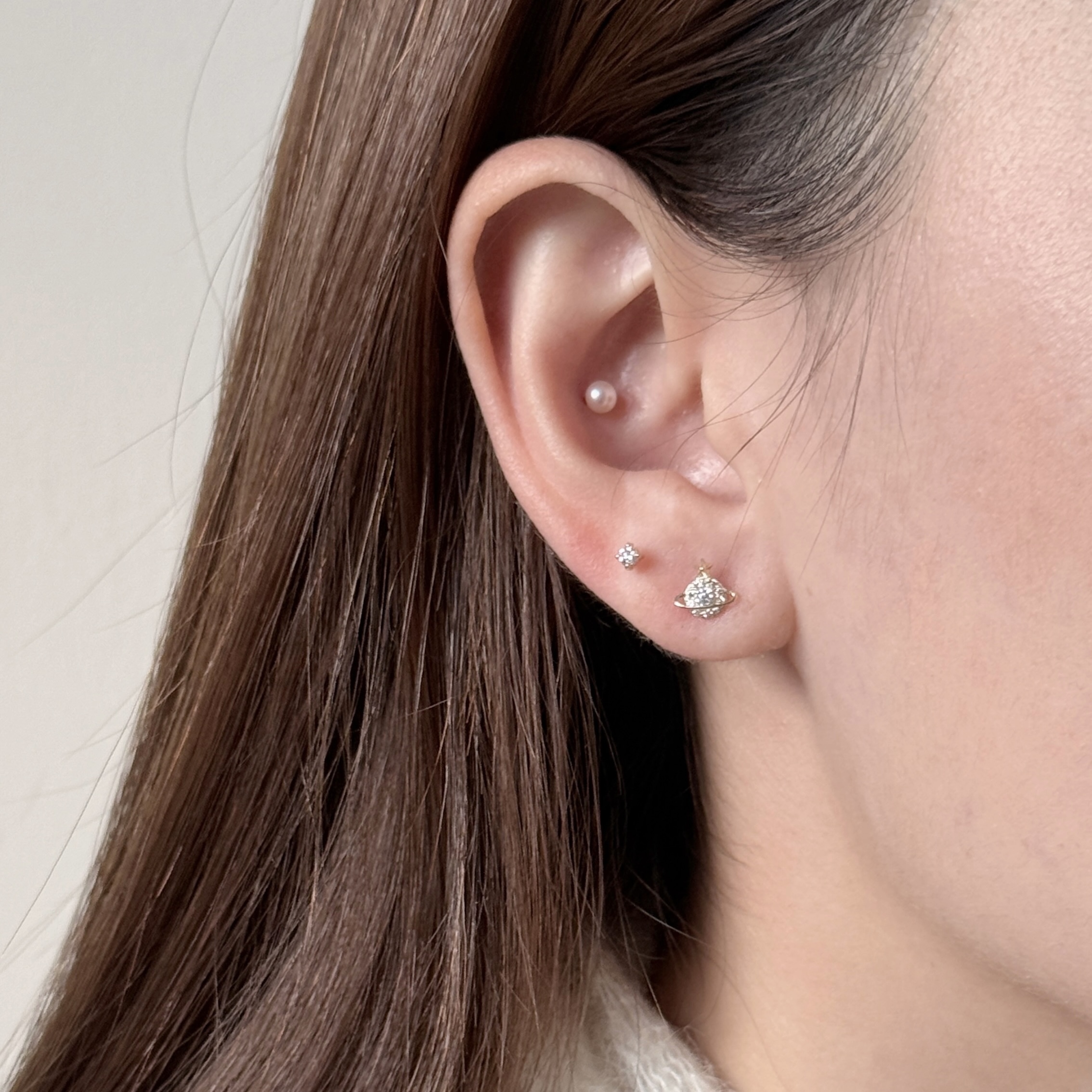 10K星球碎鑽耳環