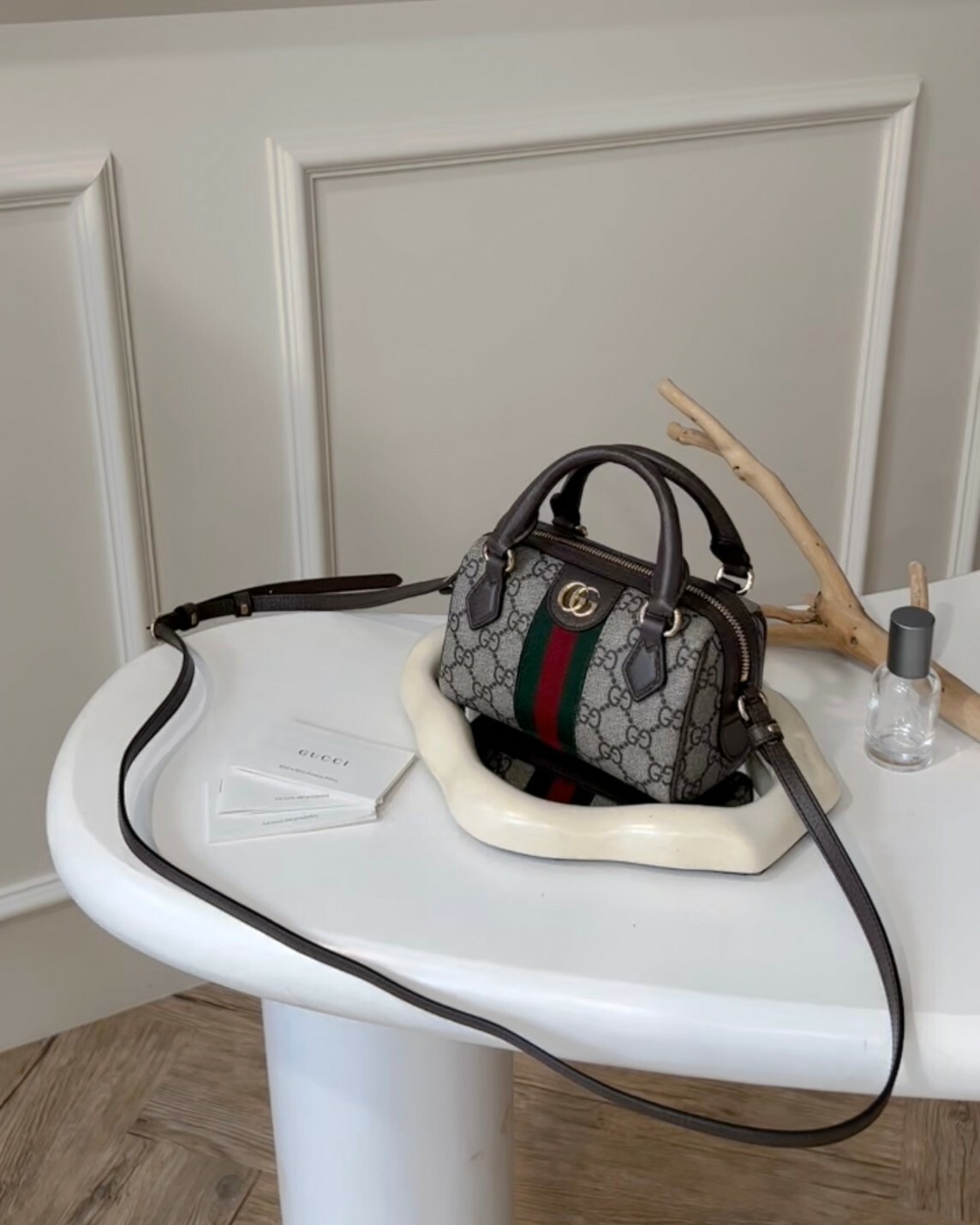 GUCCI｜OPHIDIA 超迷你波士頓 經典老花