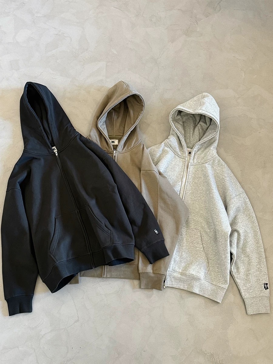 Unbent 24A/W fleece zipper hoodie 厚磅連帽抓絨外套
