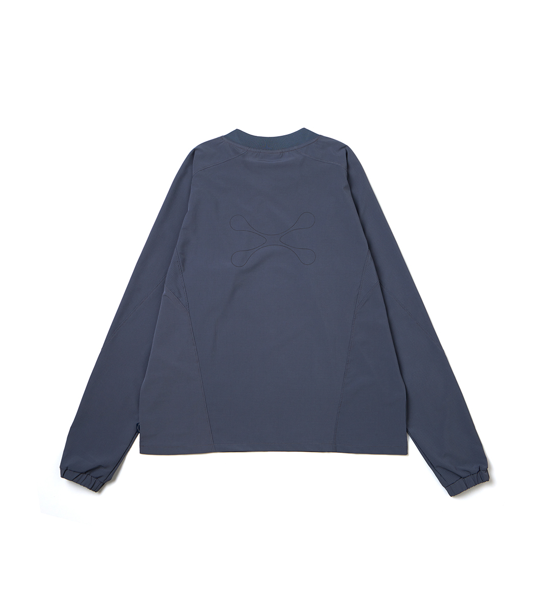 nozzle quiz® / Flow football L/S Tee - 鐵藍