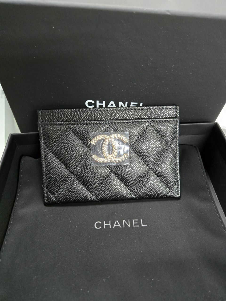 [S] CHANEL CARD HOLDER,BLACK, AP4255B1821294305 (SZZ517)