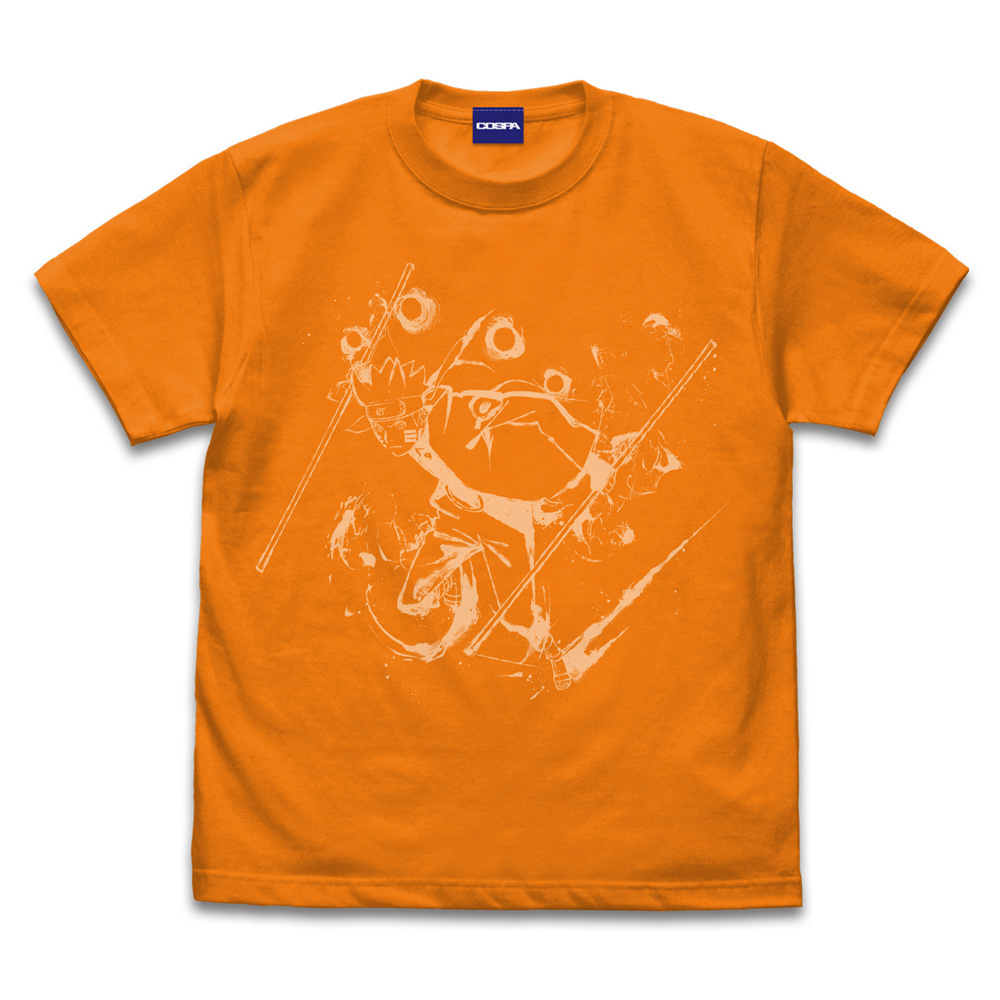 Cospa 1209 ナルト Tシャツ 墨絵Ver. [NARUTO-ナルト- 疾風伝] ORANGE