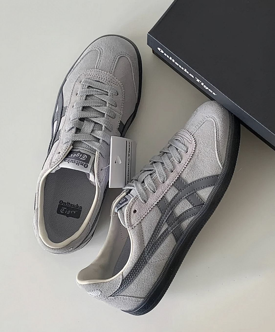 【APAIR】預購 ASICS Onitsuka Tiger 鬼冢虎 Tokuten 淺灰麂皮 膠底 情侶款 1183C431-020