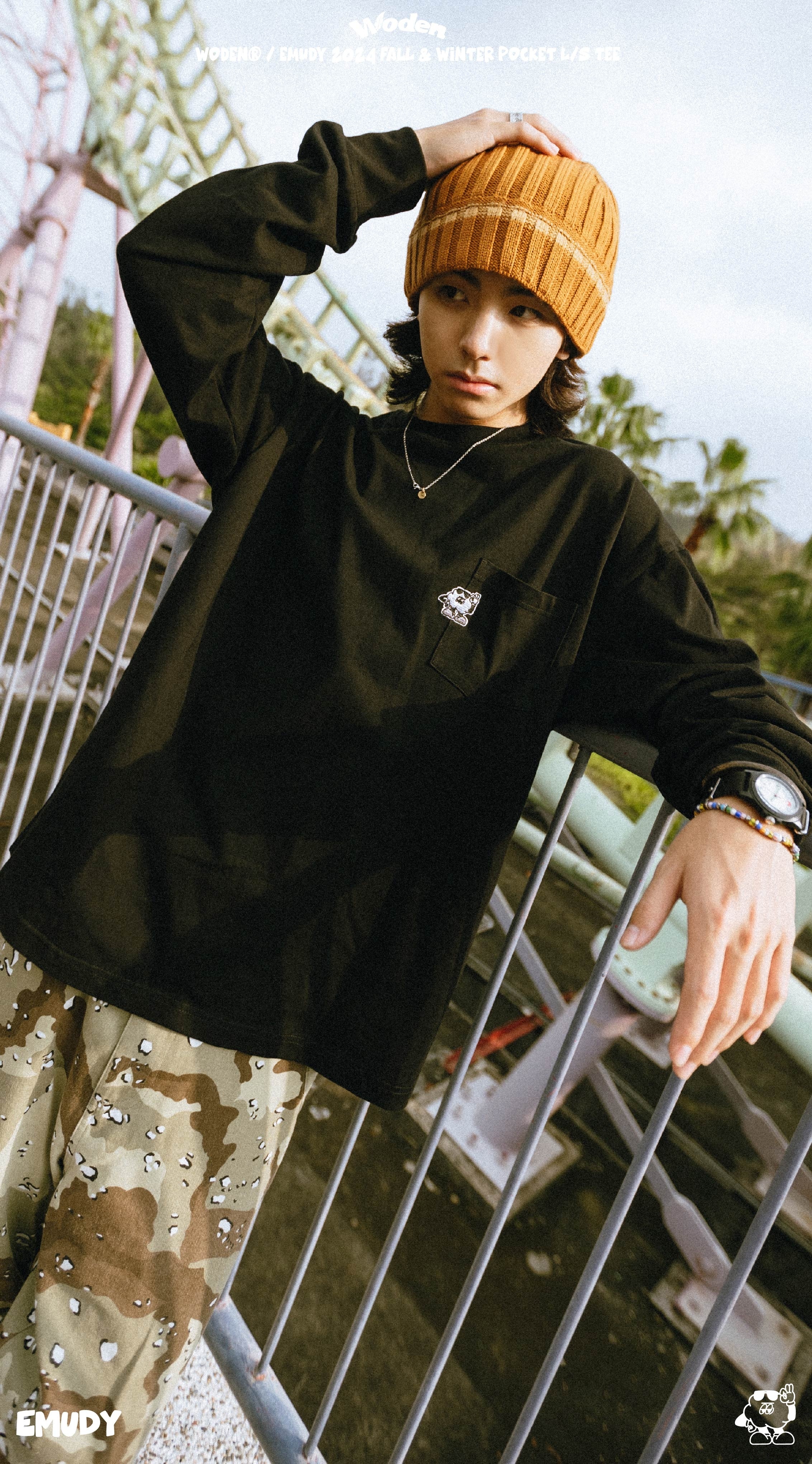 Woden 038 X Emudy Pocket L/S Tee