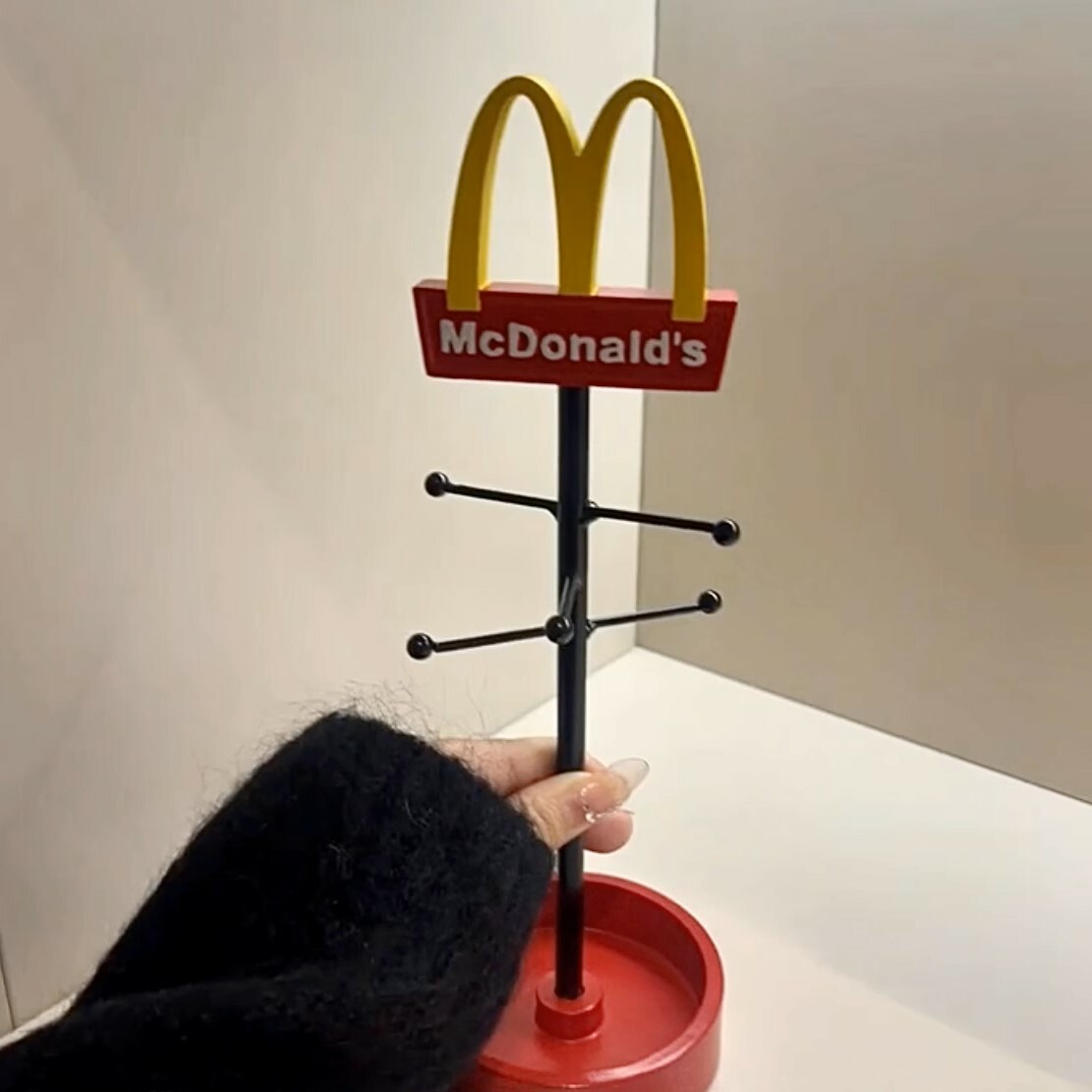 《5366》可愛麥當勞鑰匙飾品托盤收納架