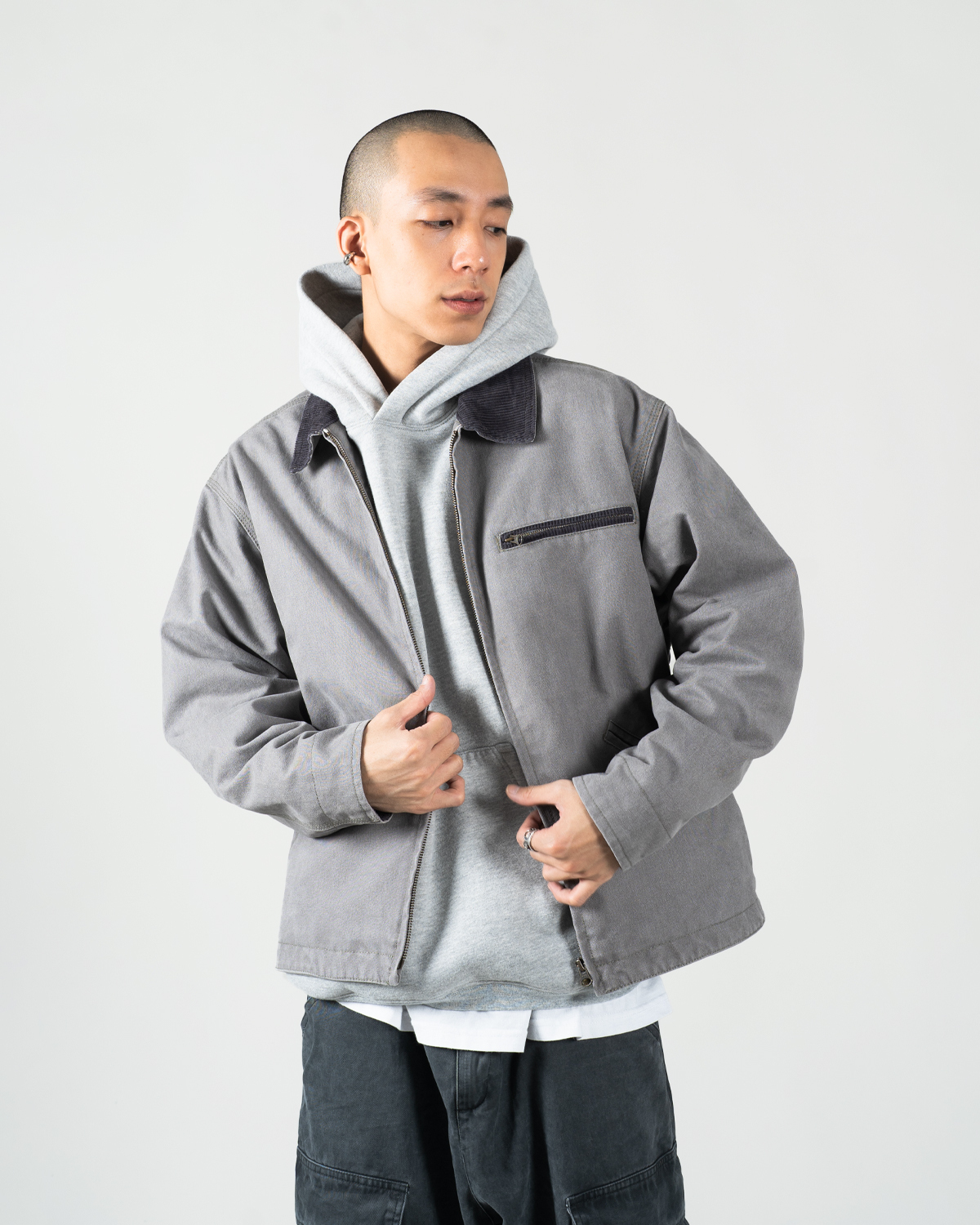 OurPick Thermal Hoodie 340G寬短蓄熱帽踢 3色