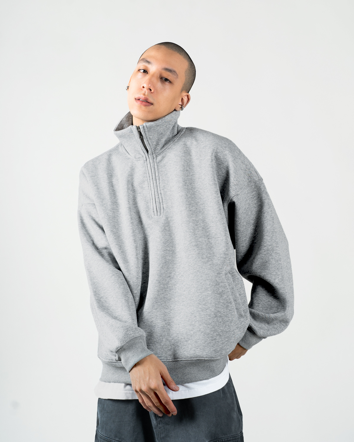 OurPick Clean Fit 500G 半拉鍊長袖 2色