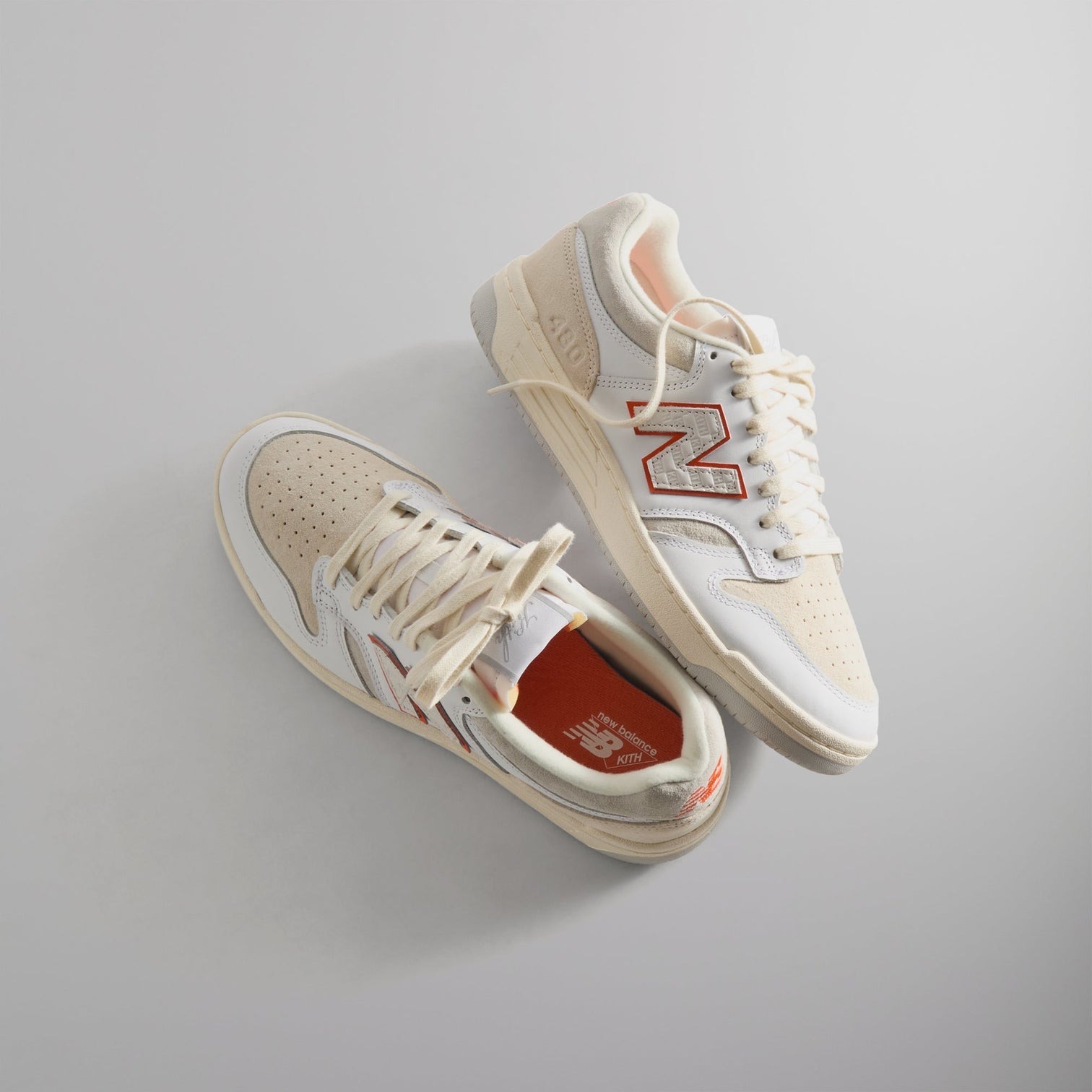 『代購+現貨商品』2024AW New Balance Numeric 480 Kith Madison Square Garden White Orange 聯名 鞋子 球鞋 NM480NYK